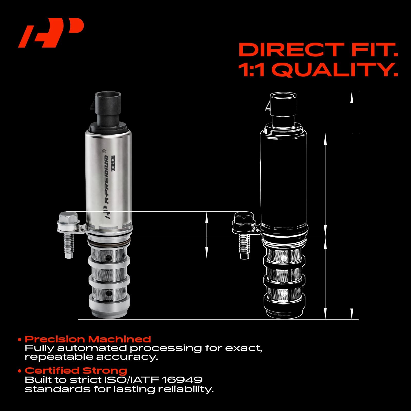A-Premium VVT Intake & Exhaust Camshaft Position Actuator Solenoid Valve Kit…