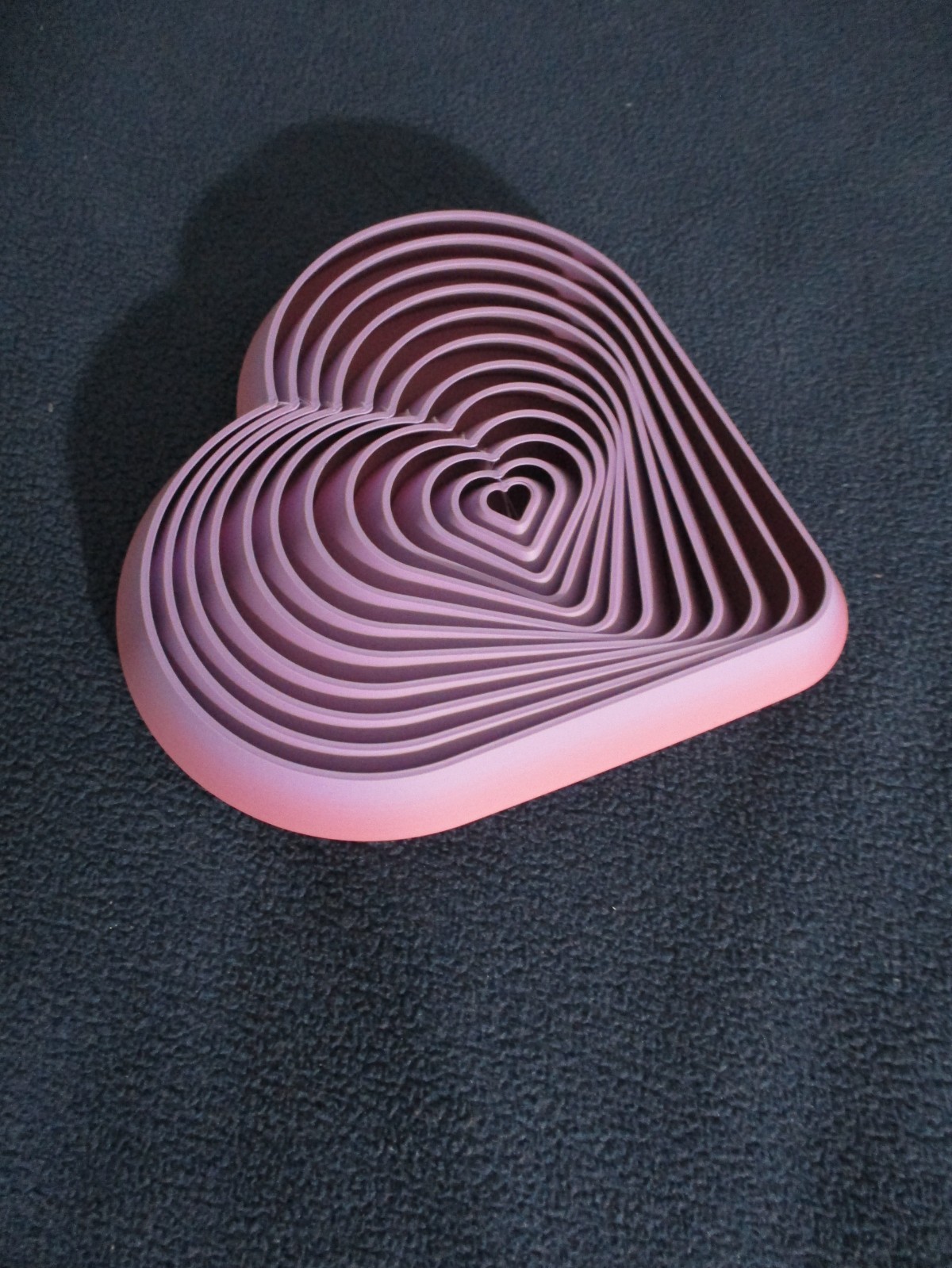 HEART FIDGET LAVENDAR AND PINK 4 X 4 INCHES