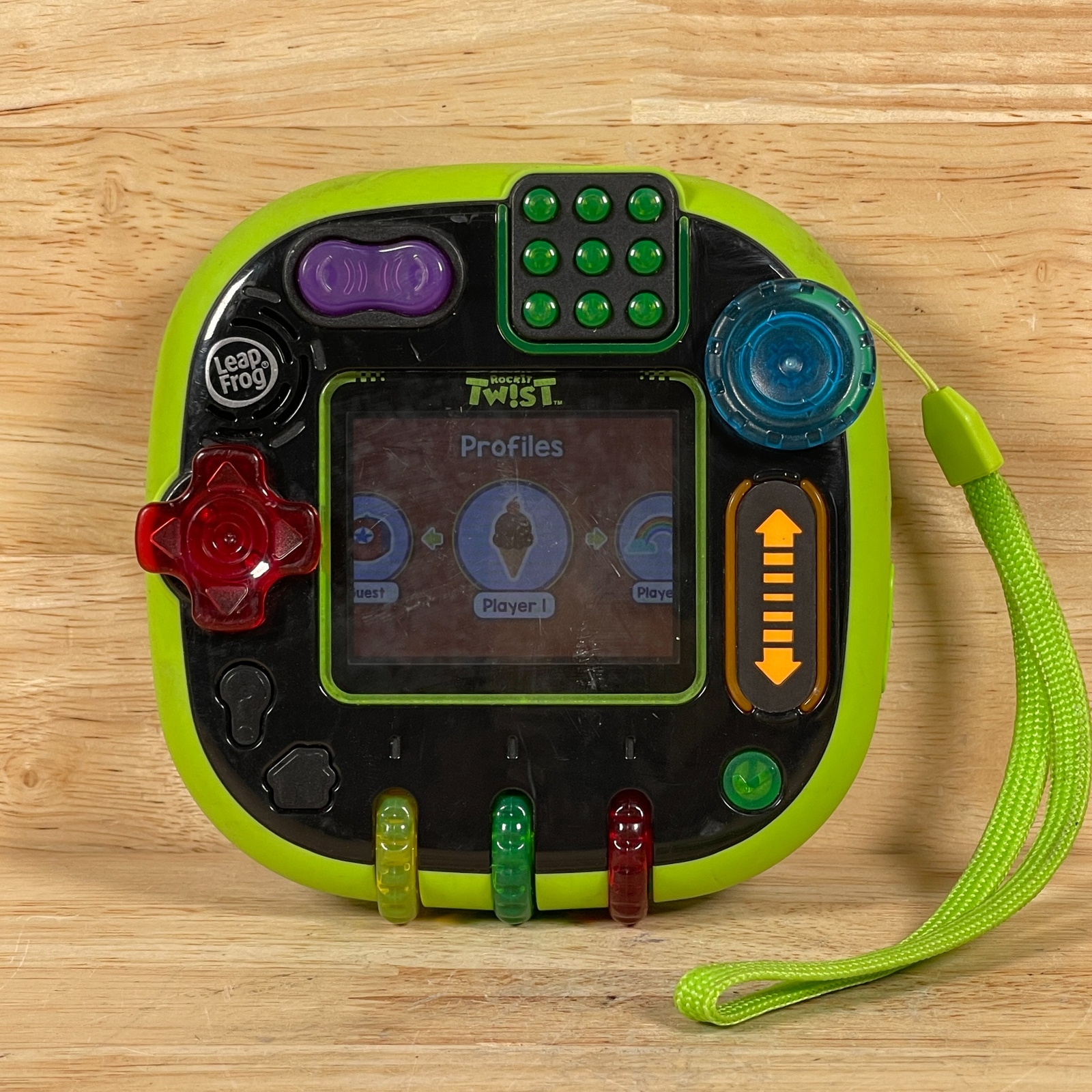 Leapfrog Rockit Twist Black/Green Button Control Handheld Learning Game System