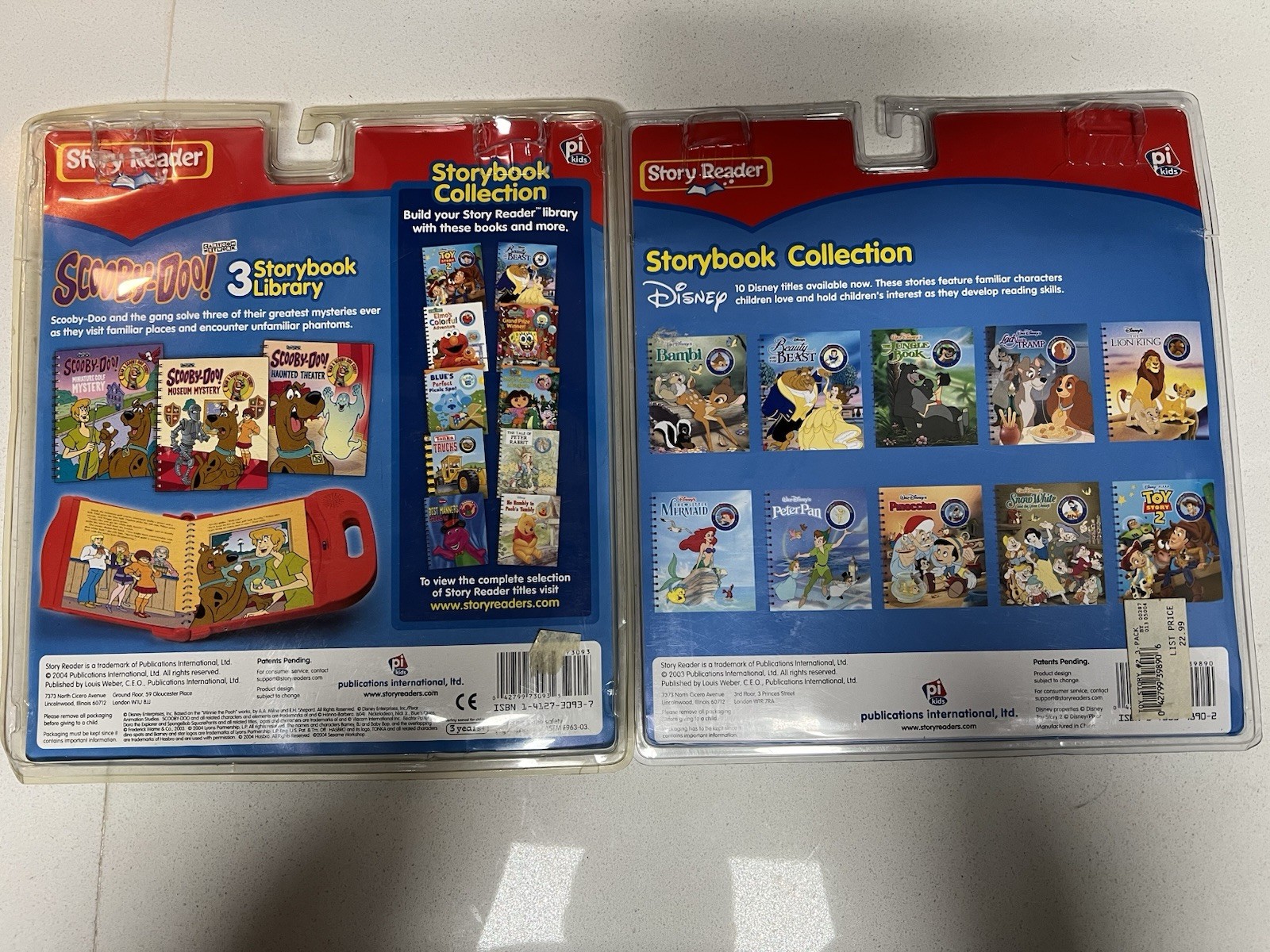 PI Kids Story Reader Scooby-Doo Haunted Theater & Pinocchio Storybook Library