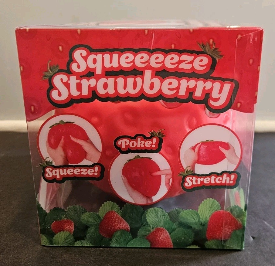 REAL VIRAL TOYMENDOUS Strawberry SunnyDays Squishy Large Stress Relief Toy NEW!