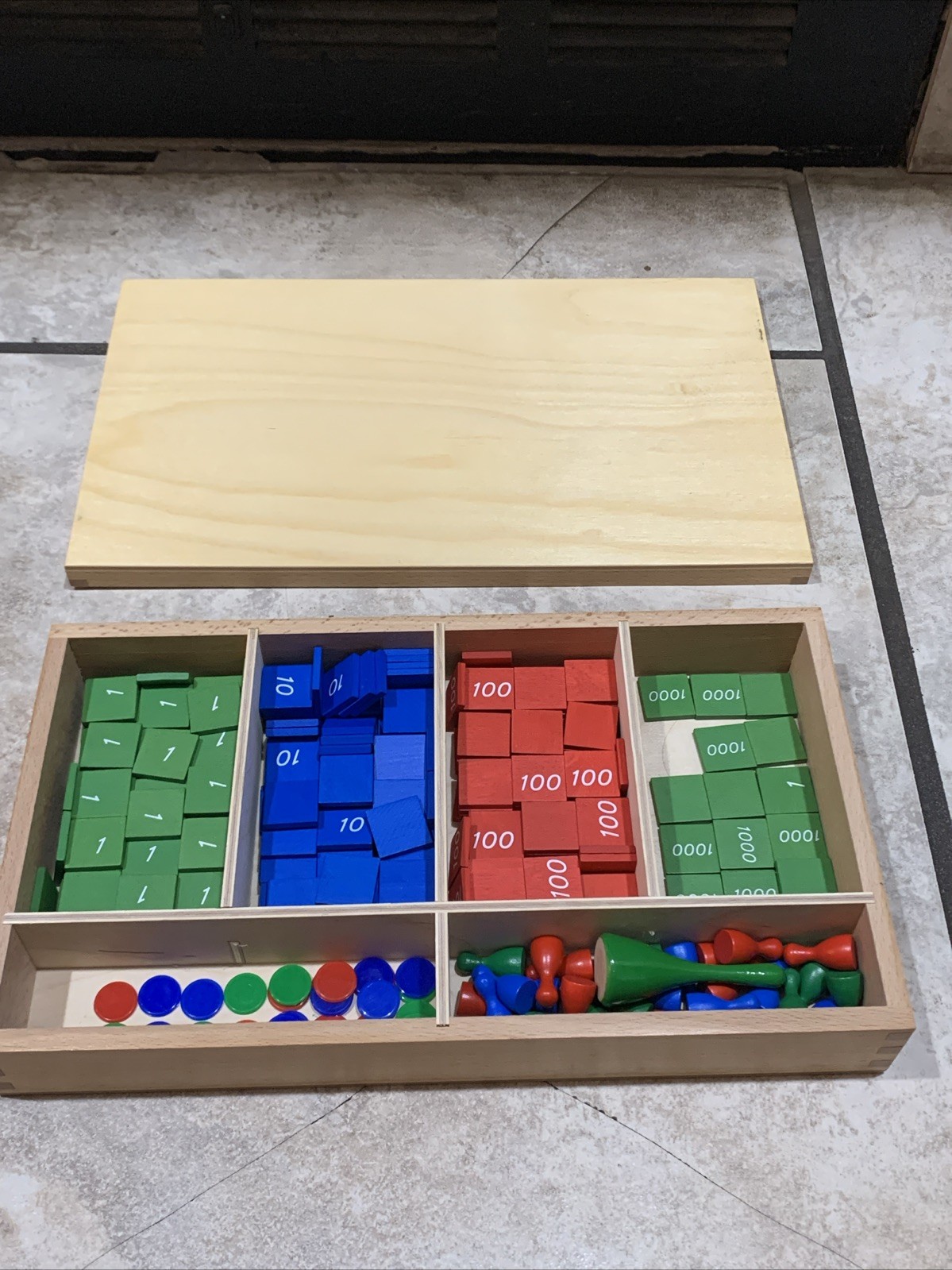 Montessori Nienhuis Stamp Game Math Add/Subtract Multiply/Devision New