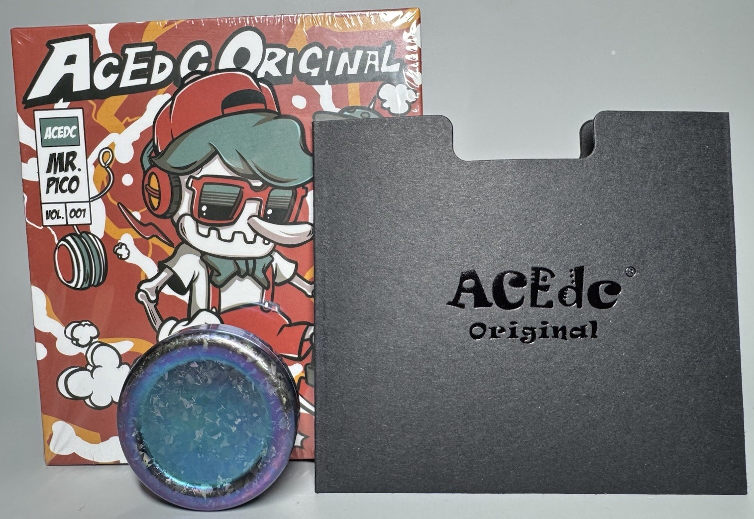 ACEDC Haptic Coin Milk Cover- Ice Crystal Titanium Sapphire Blue/Purple-40g-RARE