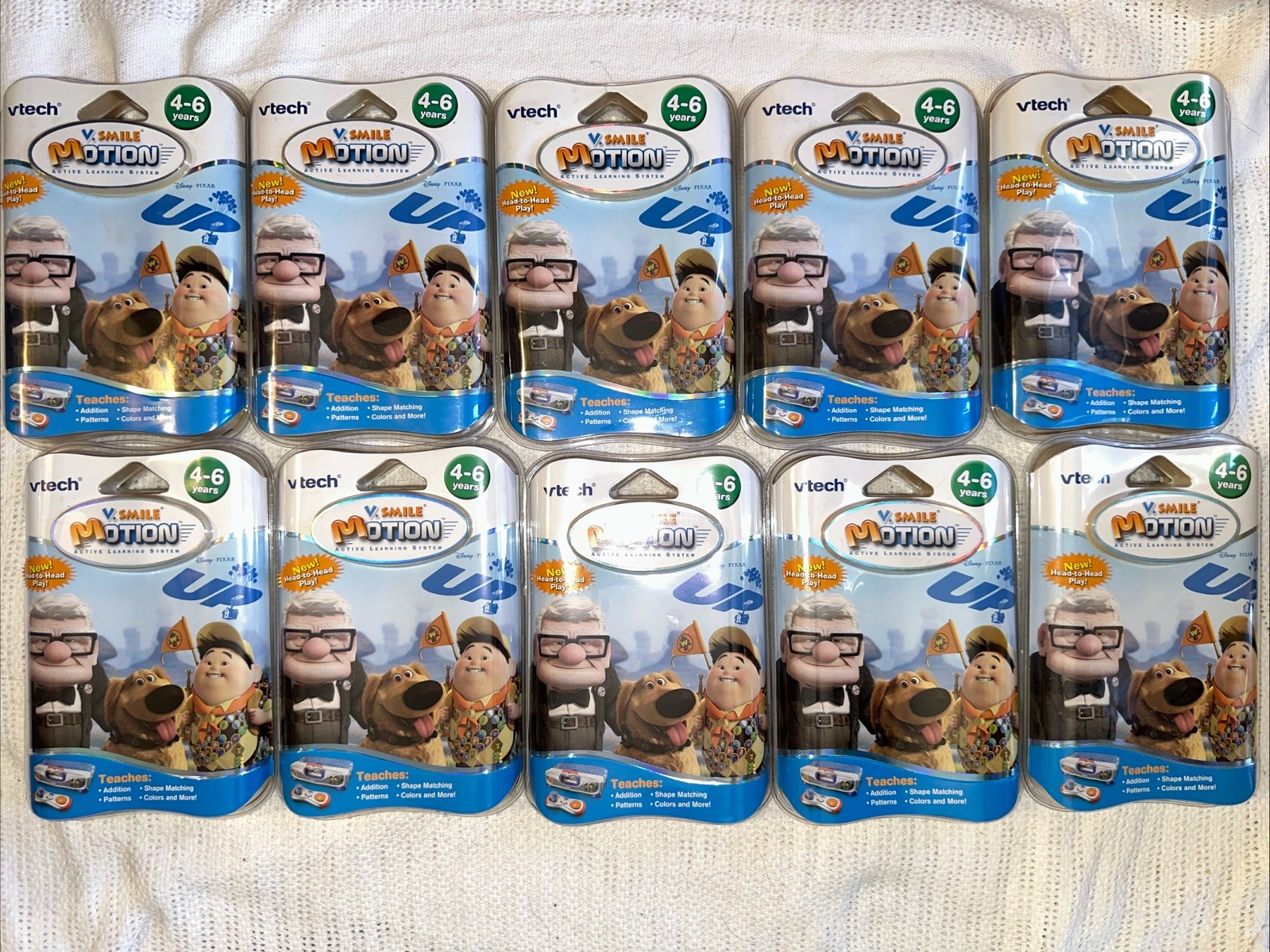 10x Vtech v-motion Disney Pixar Up 4-6 YEARS, V.smile,v.smile cyber pocket pc