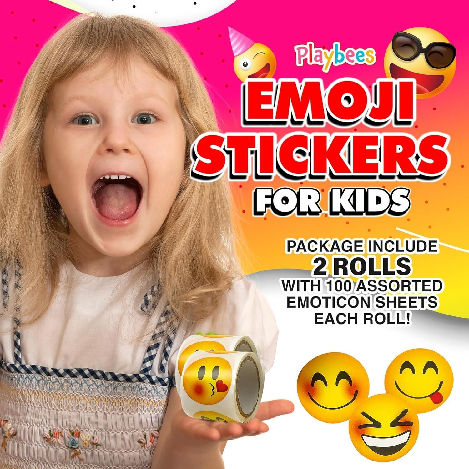 Emoji Sticker – 2 Rolls