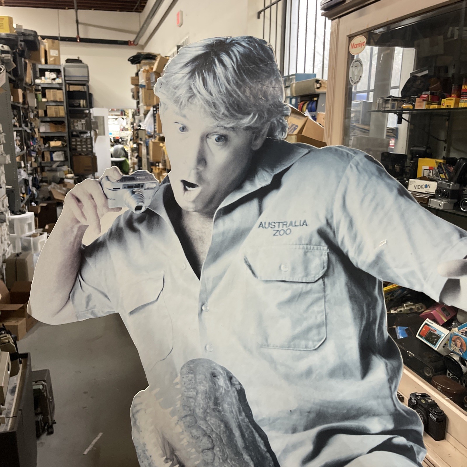 Steve Irwin Crocodile Hunter Australia Zoo Life size Cardboard Standup Pentax