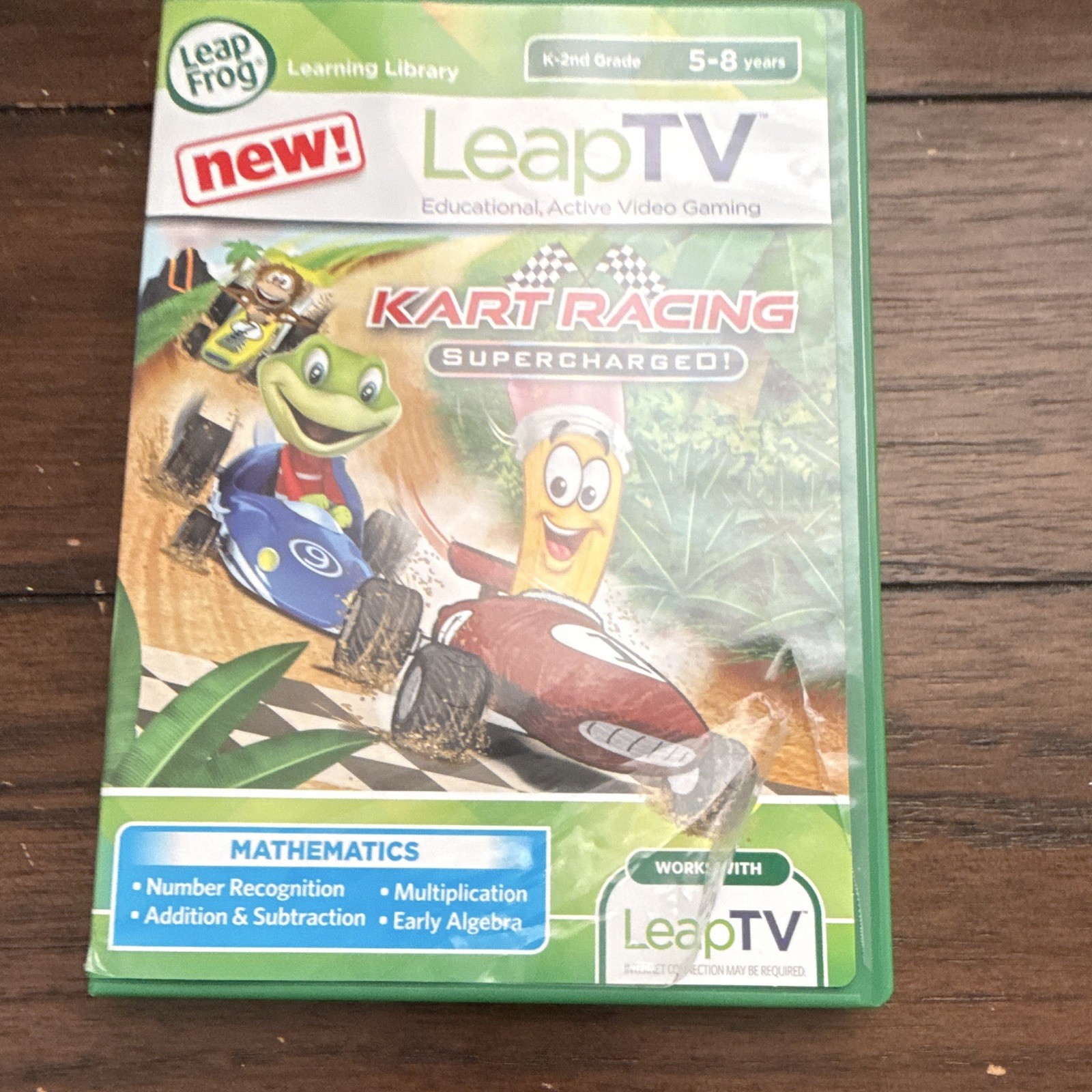 LeapFrog LeapTV Kart Racing Supercharged! Math Game Cartridge 40901181G1