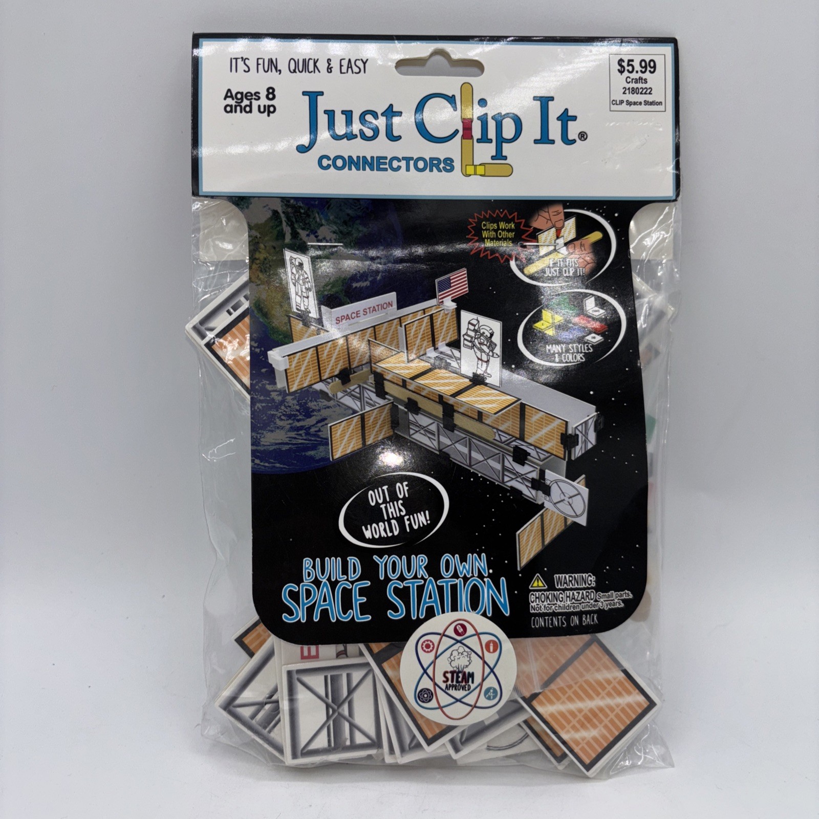 Just Clip It Connectors Build Your Own Space Station STEM New Ages 8 And Up