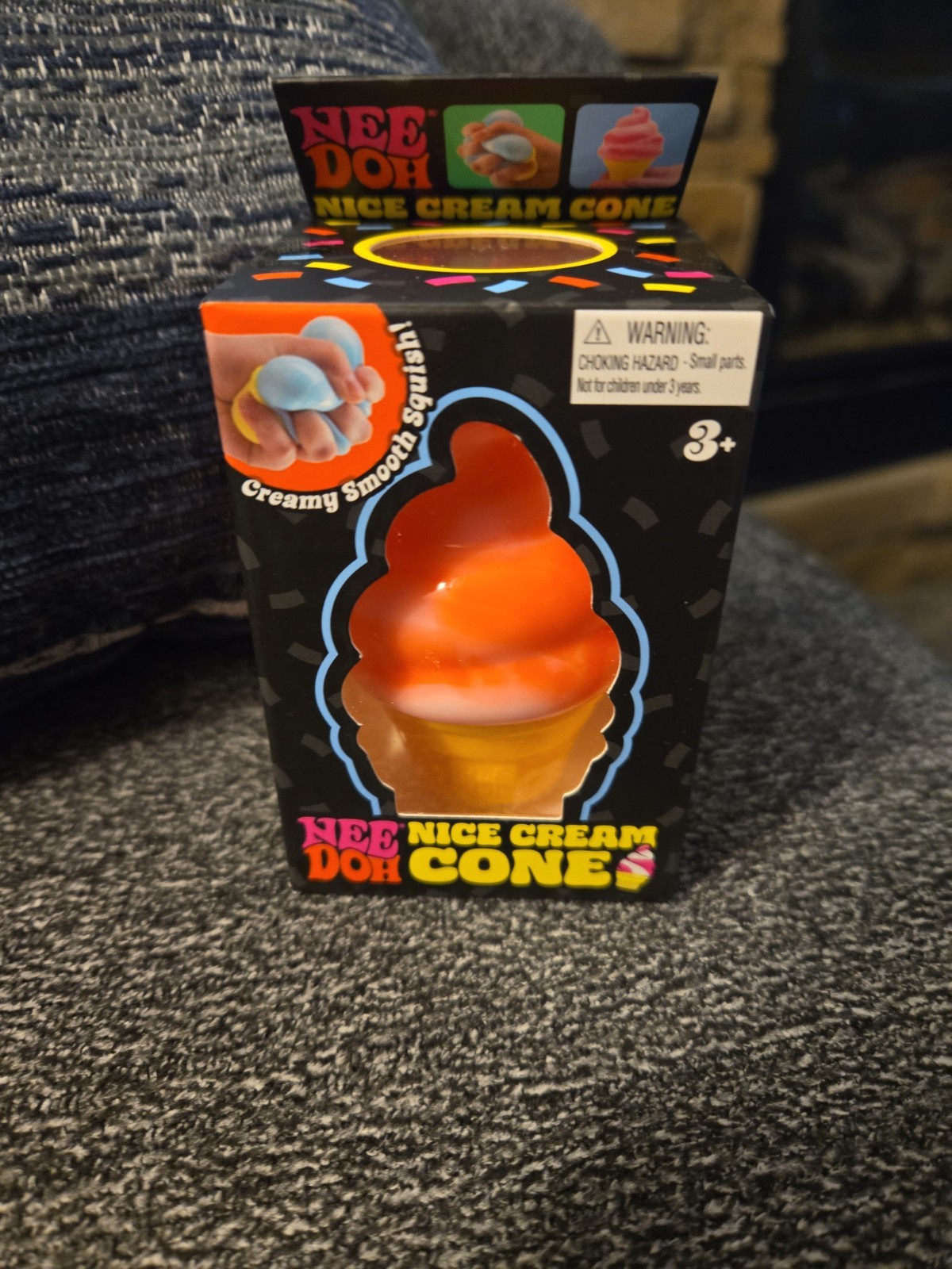 100% Authentic Needoh Ice Cream Cone ORANGE New In box Made By Schylling