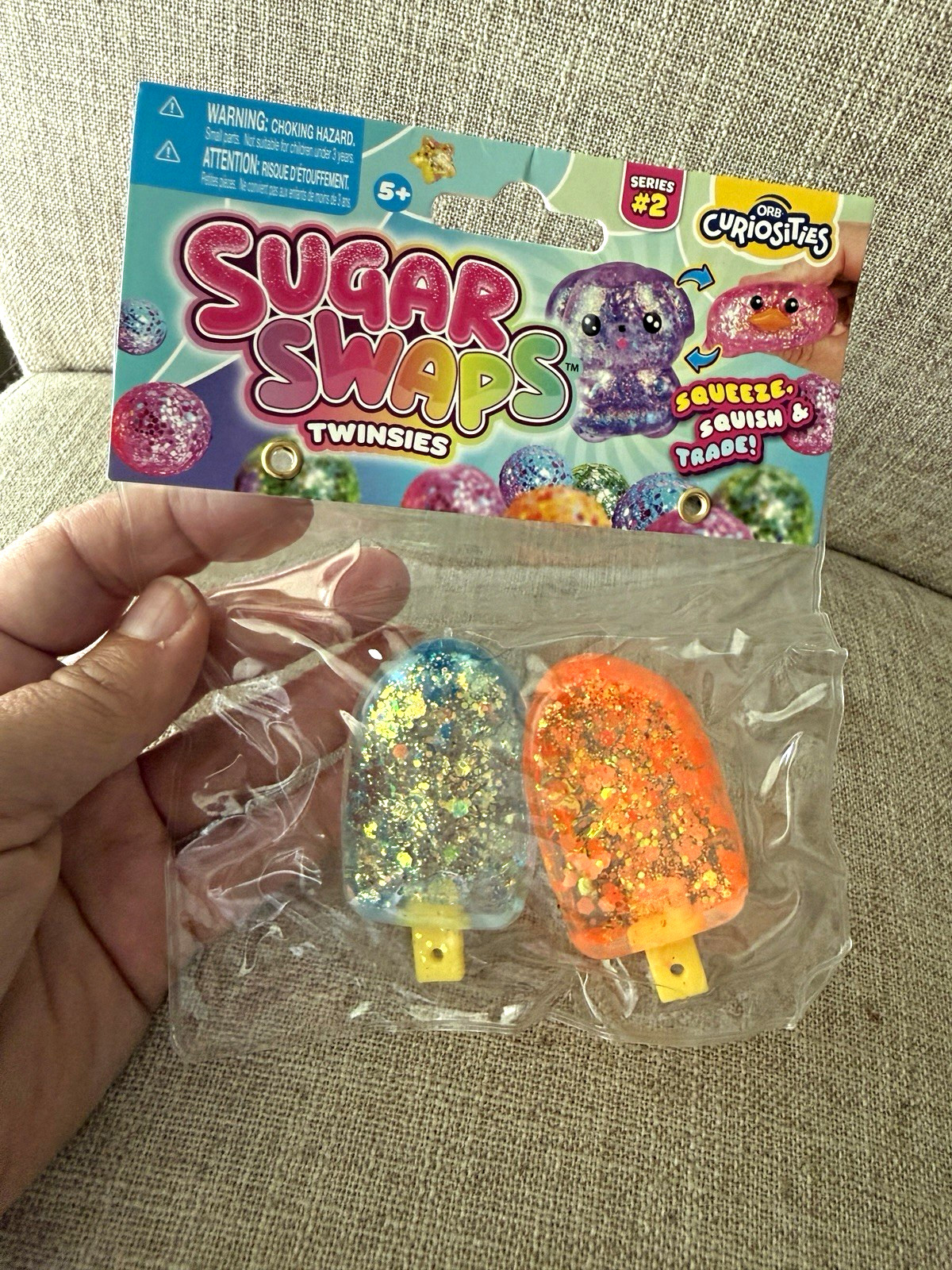 ORB Curiosities Sugar Swaps Twinsies Series #2 Squeeze Toy Set (2) Popsicle