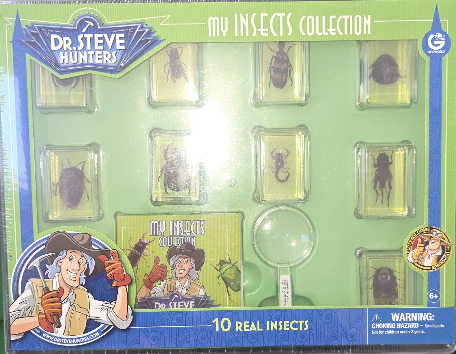 Dr. Steve Hunters Bugs 9 Real Insects & A Scorpion STEM Entomology Educational