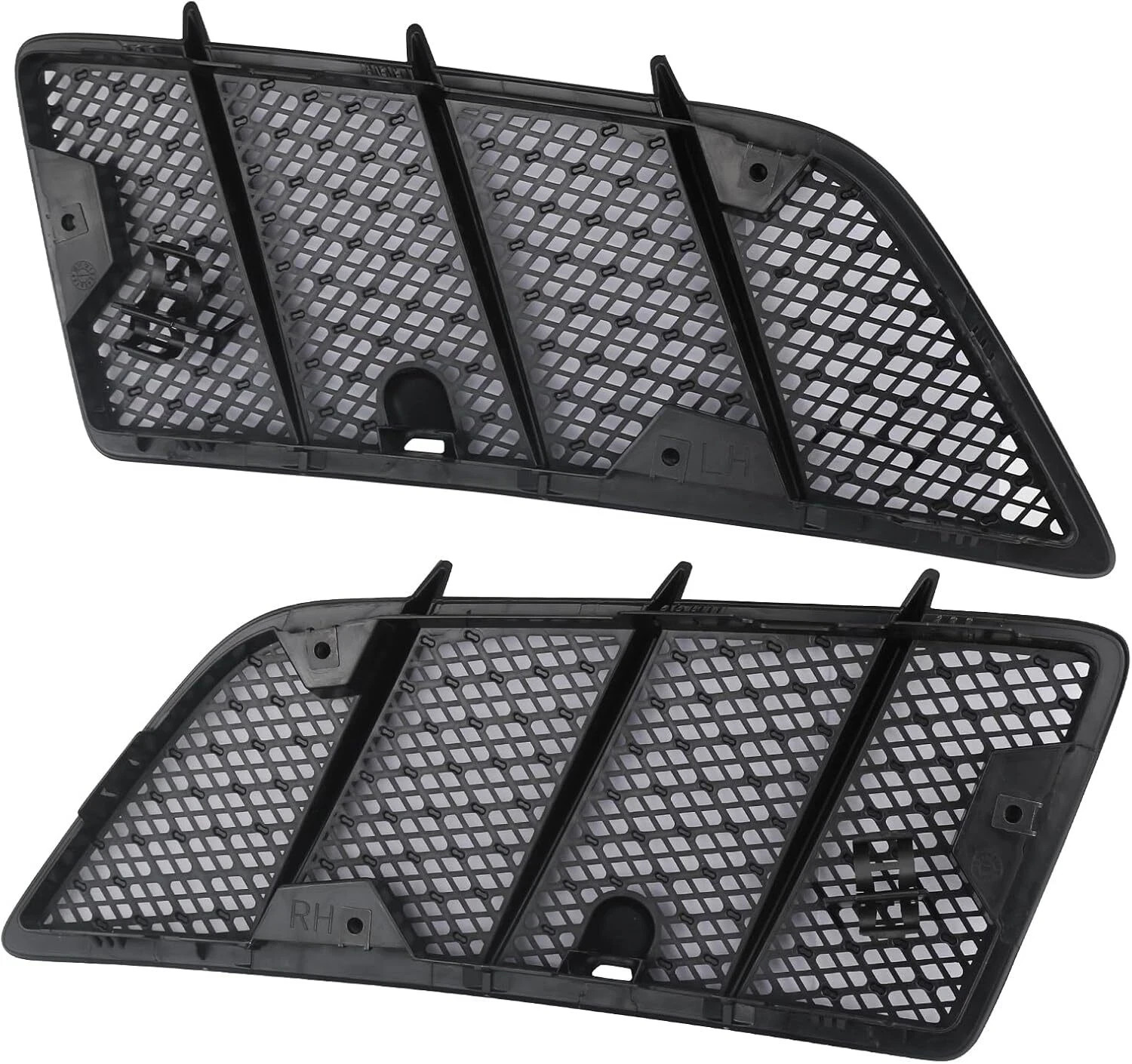 Pair Hood Air Vent Grille Cover Compatible with 2008-2011 Mercedes Benz W164
