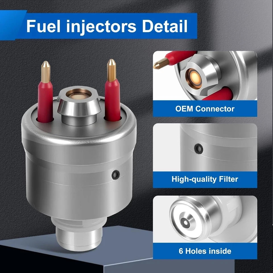 Set of 2 Fuel Injectors Compatible with 1987-1995 Chevy GMC 5.7L V8 Fit C1500