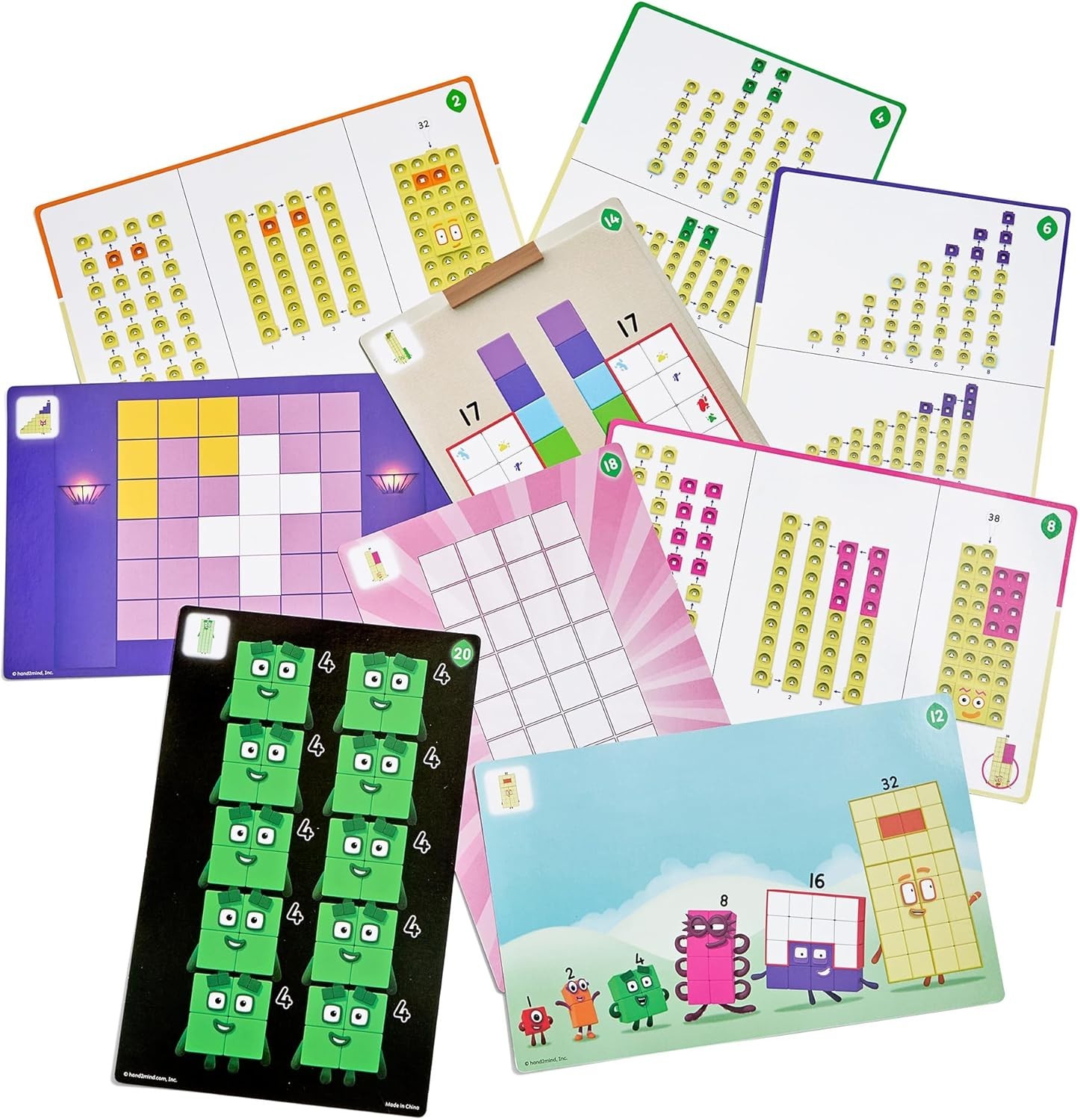31-40 Mathlink Cubes Activity Set – Learn Numbers & Early Math Skills