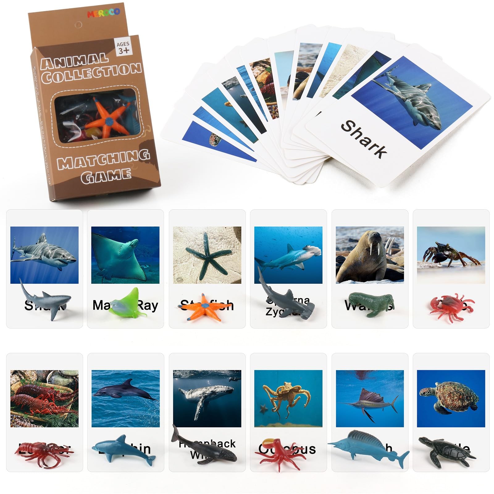Montessori Animal Match Game Cards Marine Animal Matching Montessori Language…