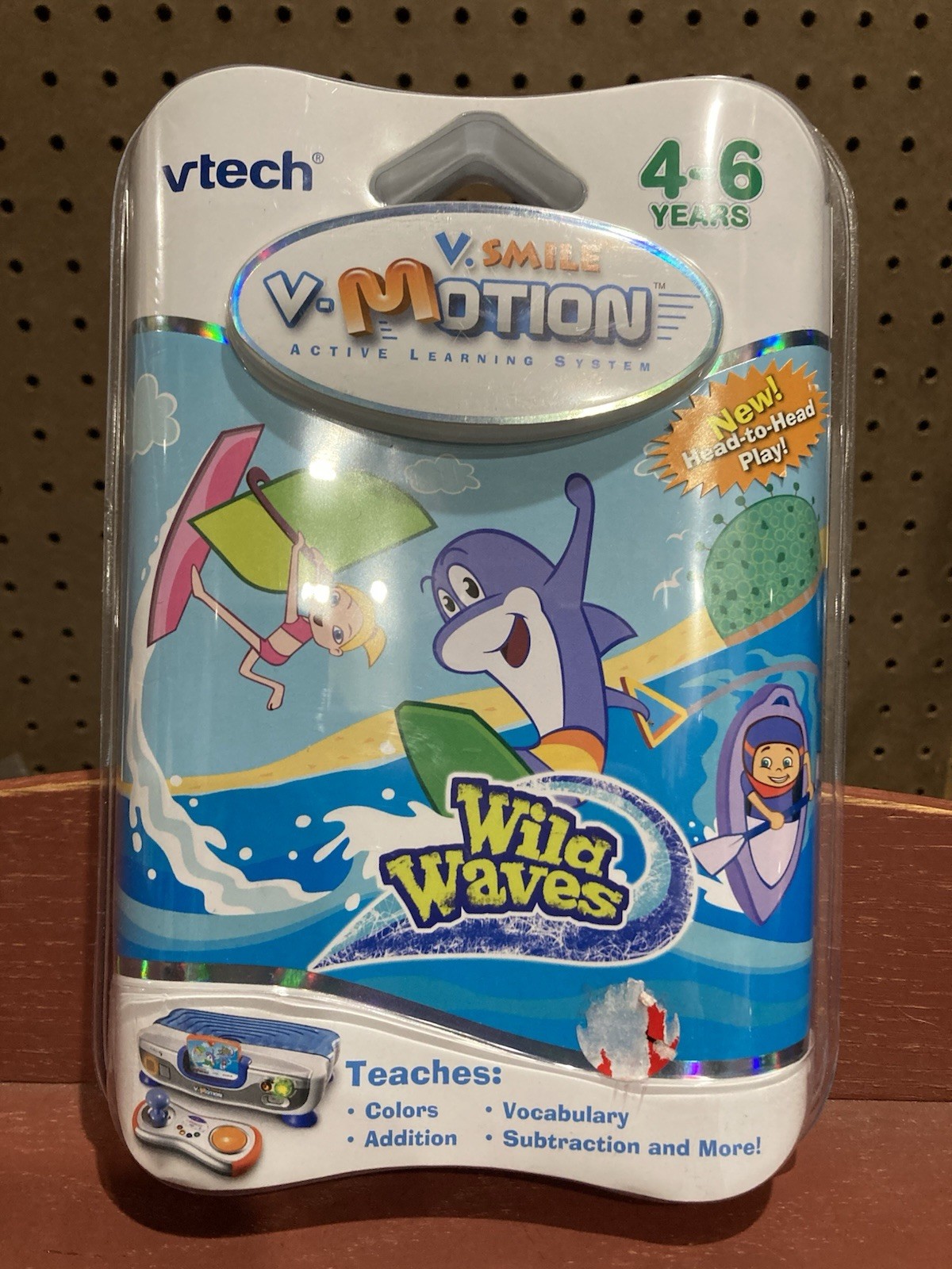 Vtech V Smile Motion Wild Waves Active Learning System 4-6 Y Head To Head Play