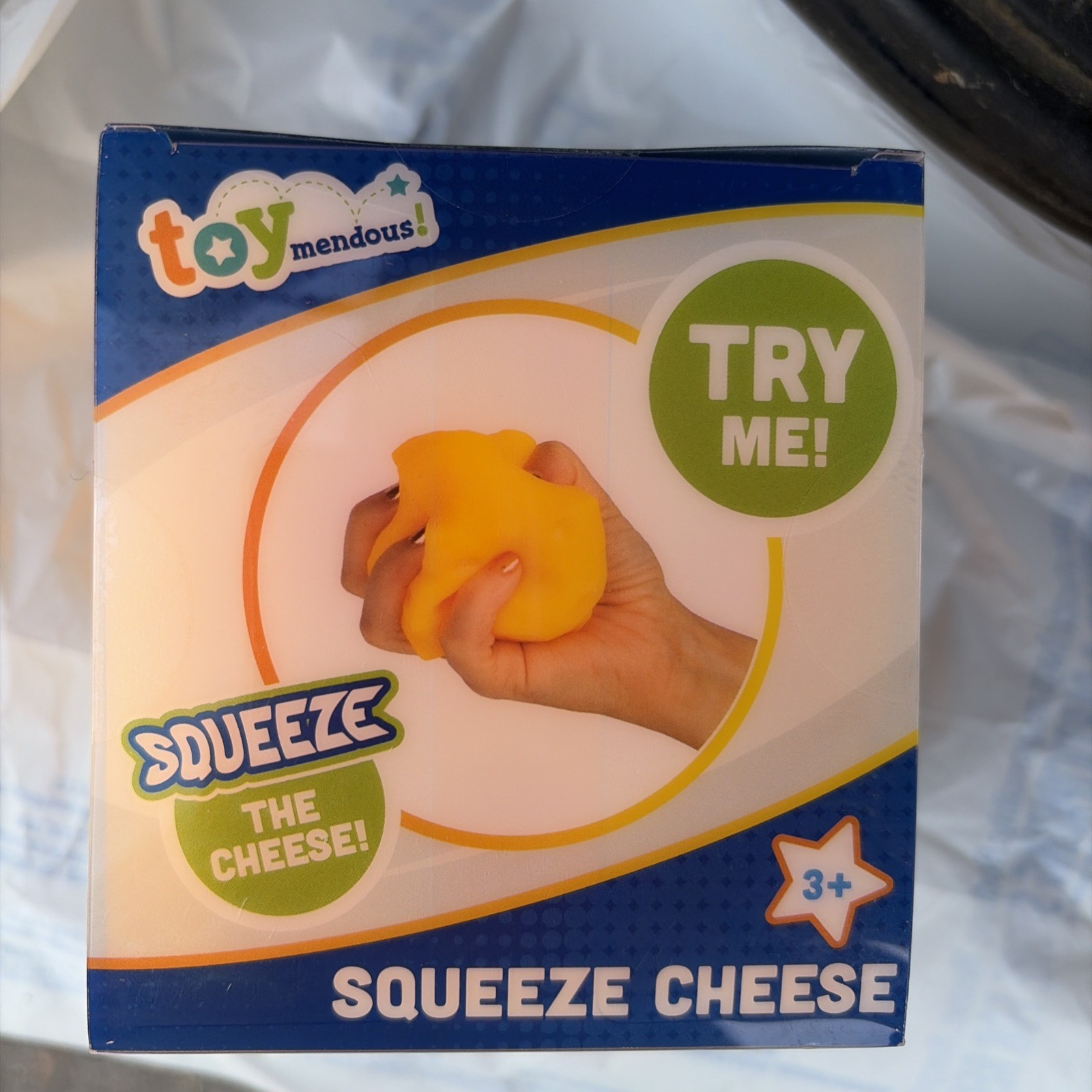 🧀 Squeeze Cheese Large Squishy Toy Toymendous – New in Box US Seller Fast Ship