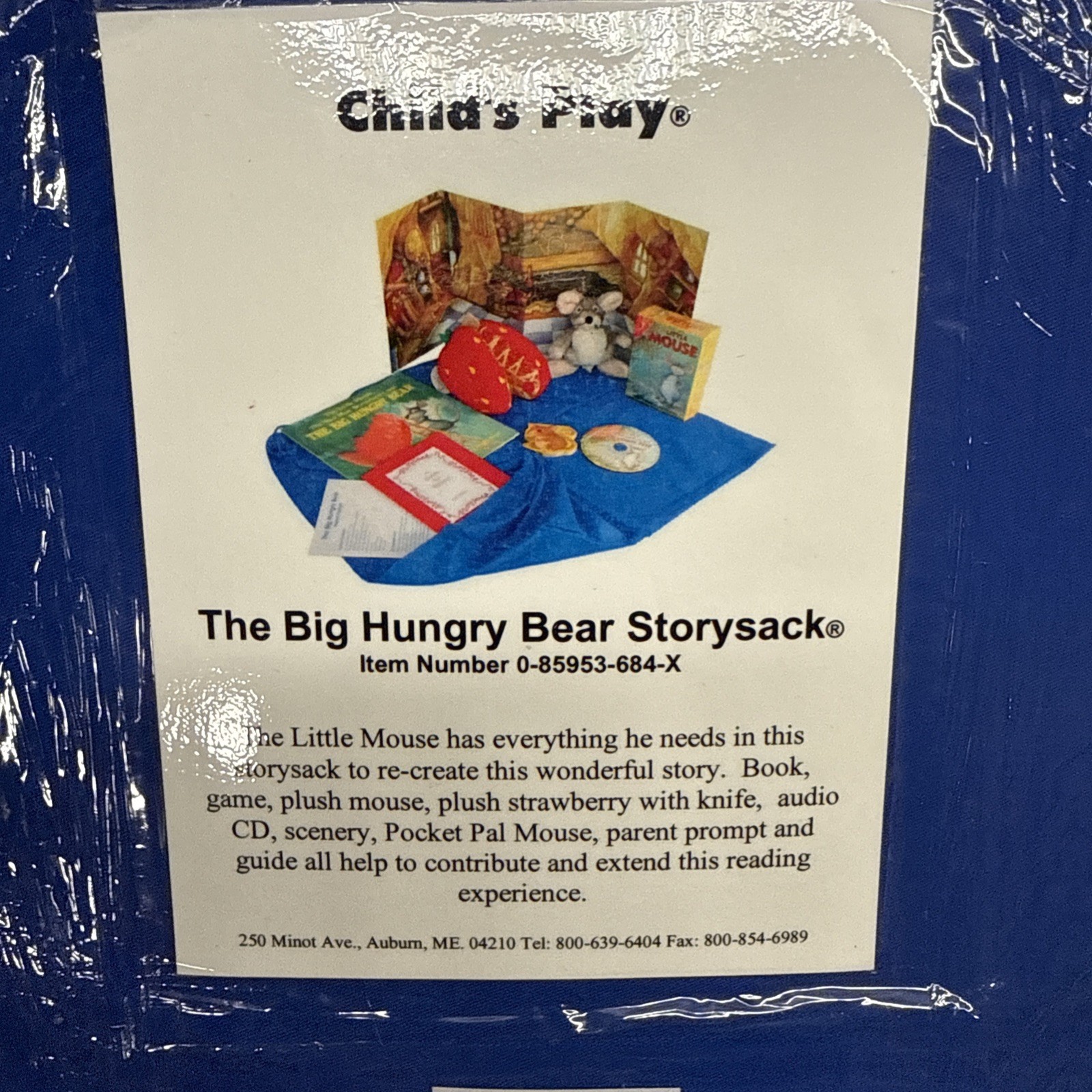 The Big Hungry Bear Storysack Child’s Play New Seal Box