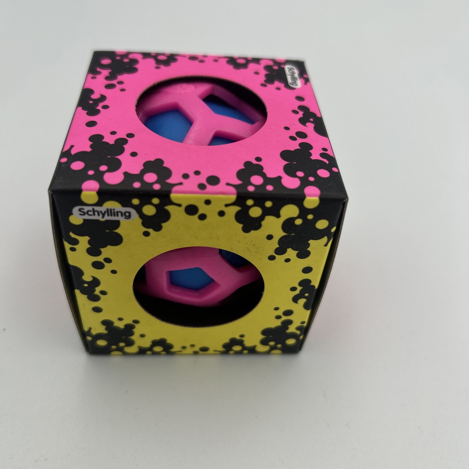 NEW Schylling NeeDoh Atomic Squeeze Ball Blue Pink RARE AUTHENTIC Nee Doh