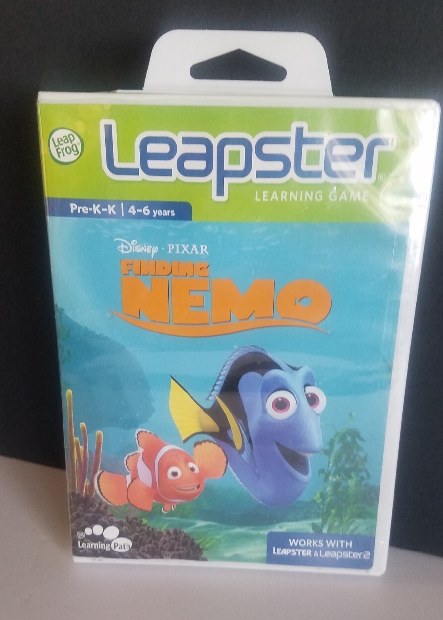 Leapster, Leapster 2 Finding Nemo Learning Game Pre-K/K, 4-6Years New!