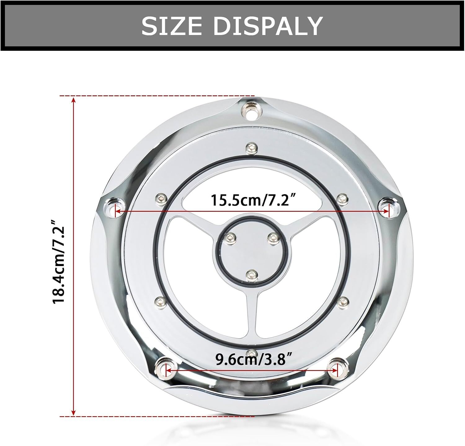 Engine Derby Cover Cap with Derby Cover Gasket for FLHR Electra Glide Softail