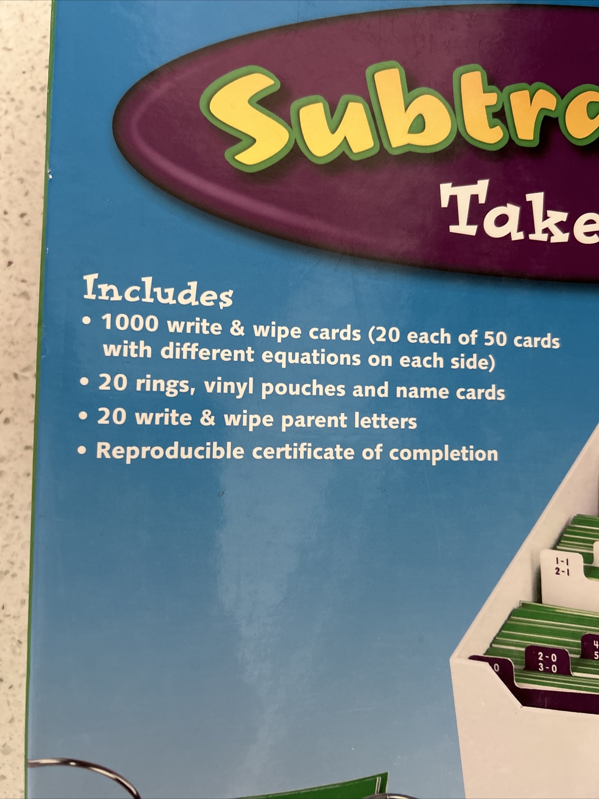 Math Subtraction Take Home Rings Level 1 Educational 4+ Lakeshore TT424 Sealed