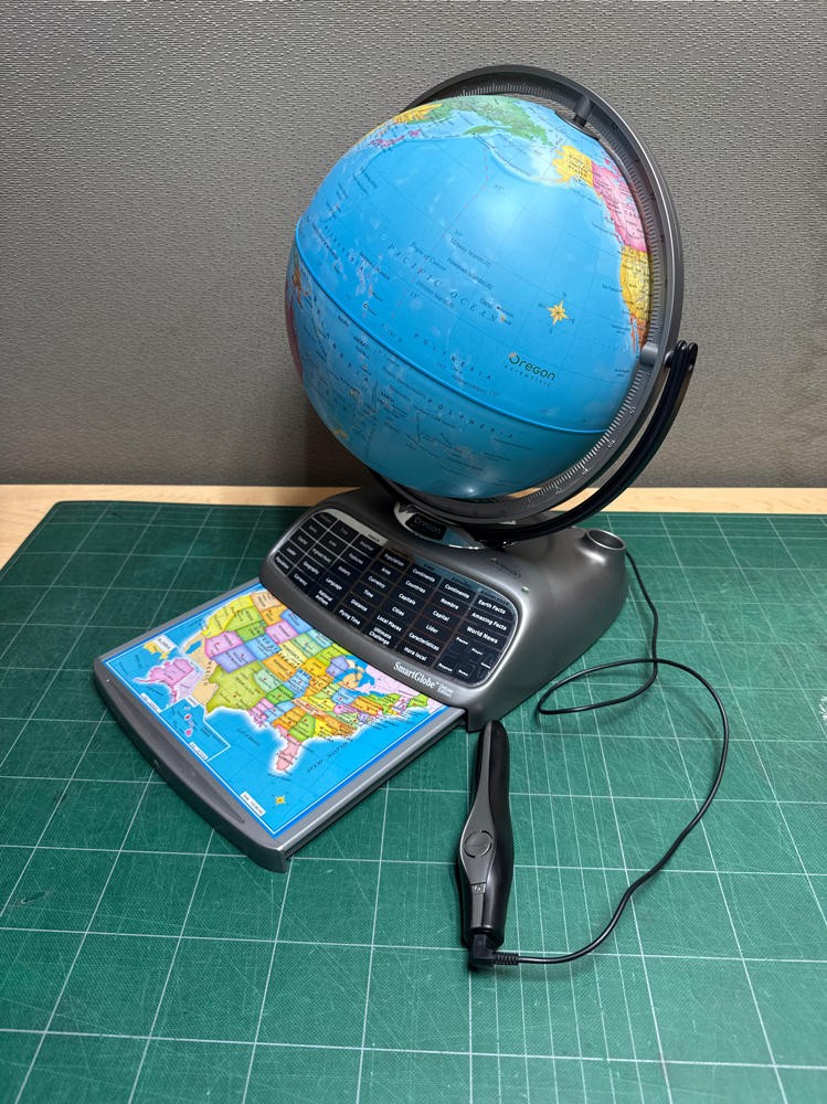 Oregon Scientific Smart Globe Deluxe Edition W/Stylus Pen – Tested WORKING