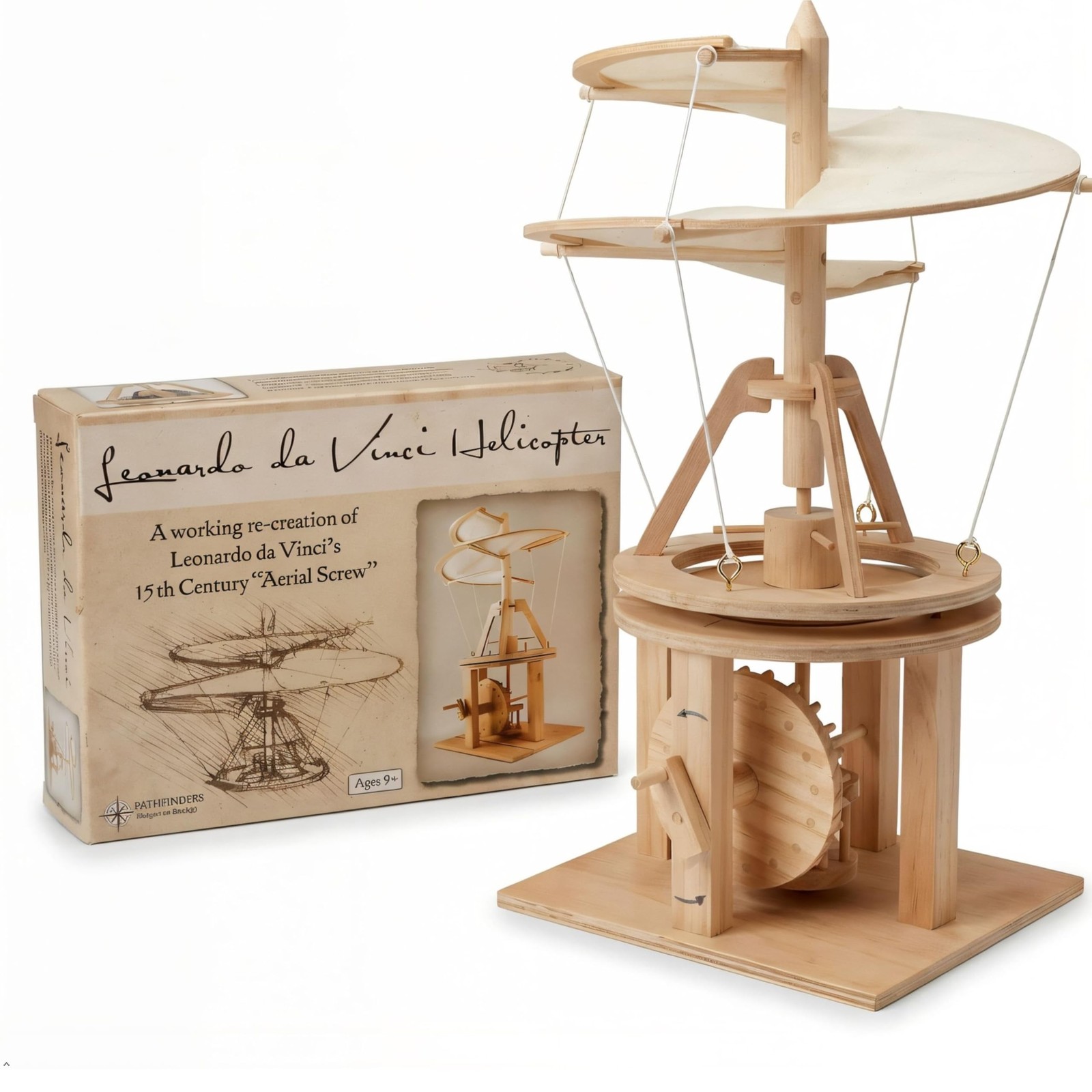 Pathfinders STEM Kit – Leonardo da Vinci Helicopter Model kit Science Kits
