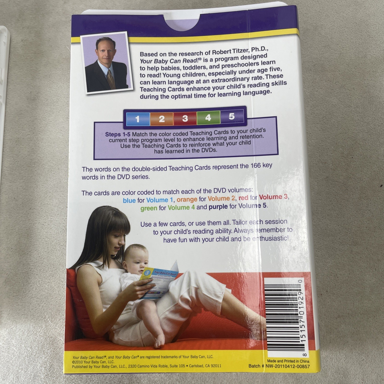 Baby’s First Teacher Early Learning Development System 5 Volumes 1 DVD & Cards