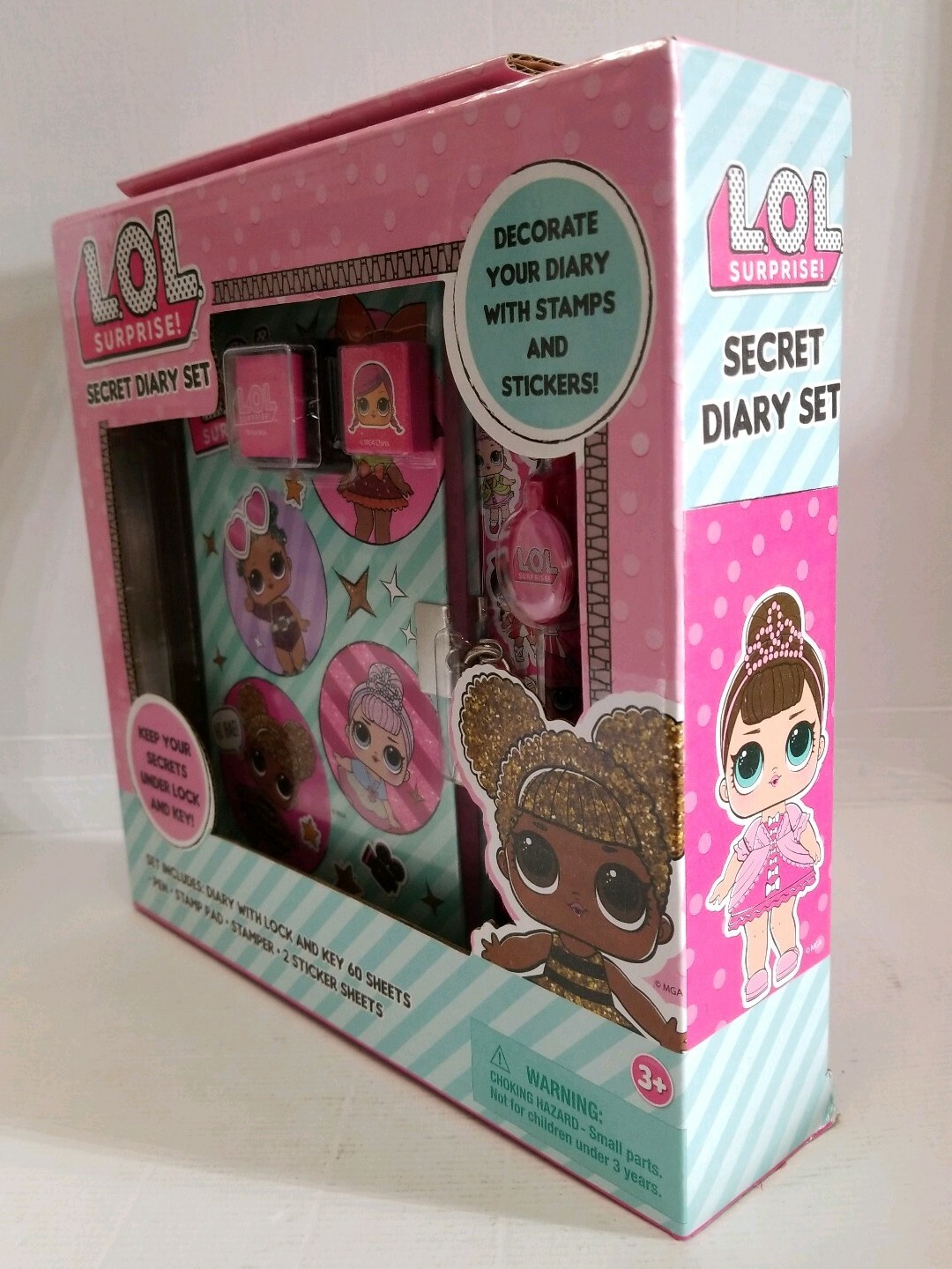 LOL SURPRISE SECRET DIARY SET STICKERS STAMPS PEN LOCK AND KEY NEW