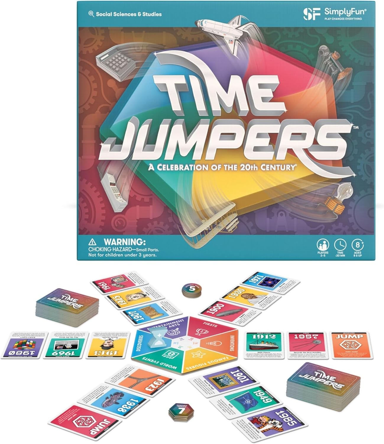 SimplyFun Time Jumpers Educational Kids’ Game Learn About History & Geography
