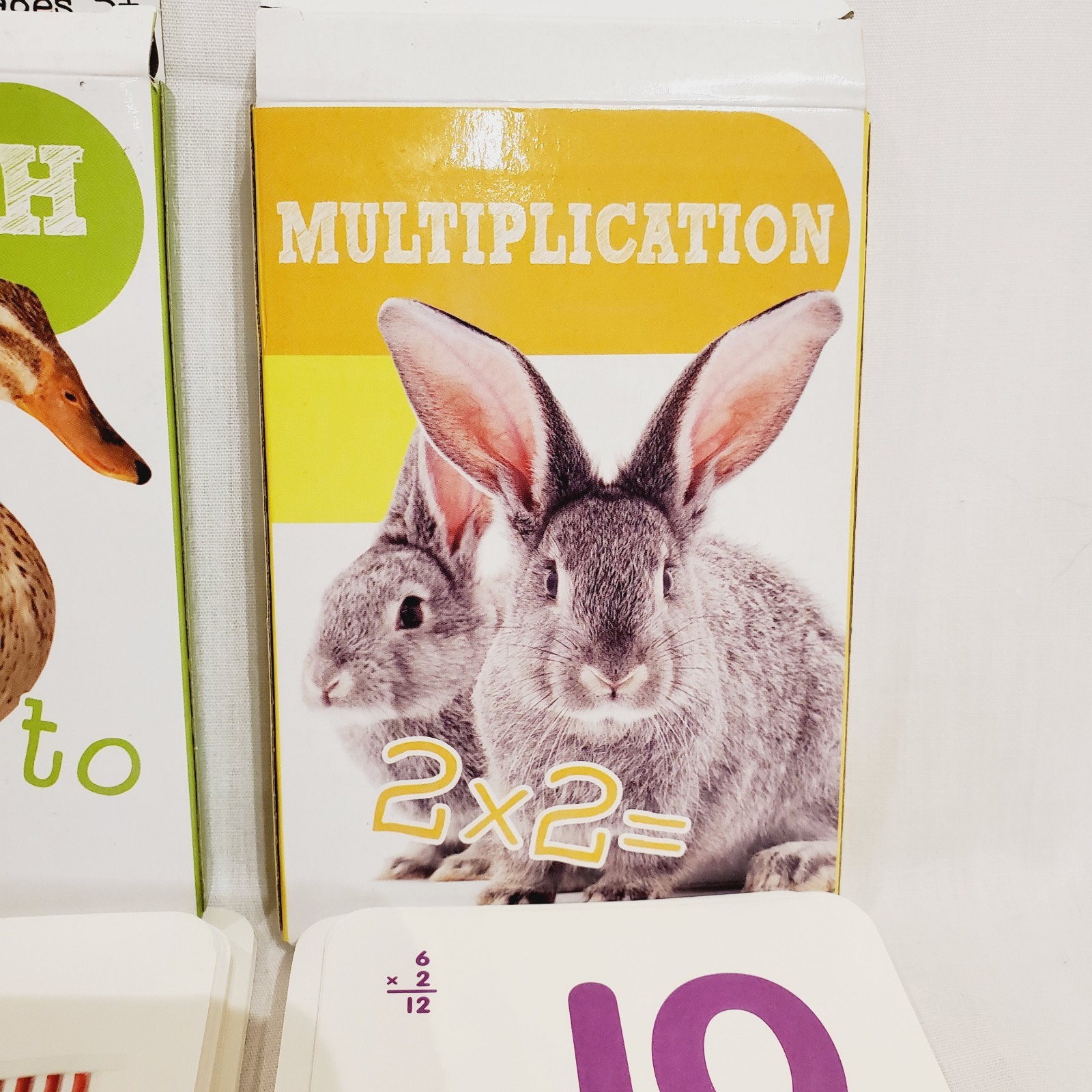 Set Of 3 Bendon Flash Card Decks Addition Alphabet Money 36 Cards Per Box