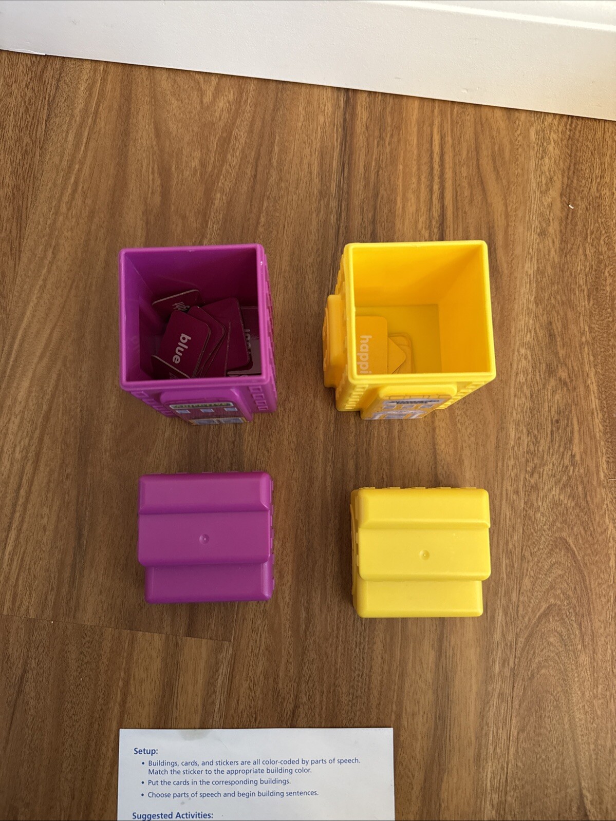 Learning Resources Sentence Buildings Parts of Speech Activity Set Homeschool