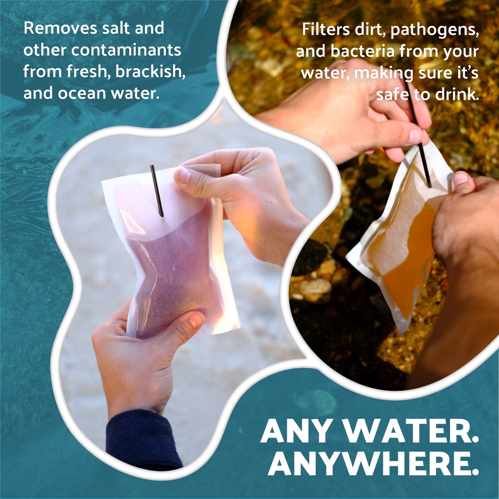 OTS Osmo Combo Pack 1 Seal & 1 Waterdrop – Portable emergency desalination