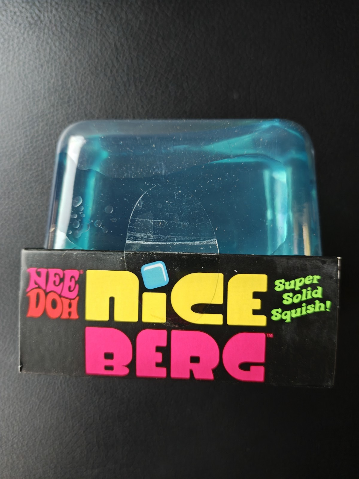 Nee Doh Nice Berg Super Solid Squish Tactile Squeeze Toy, Blue