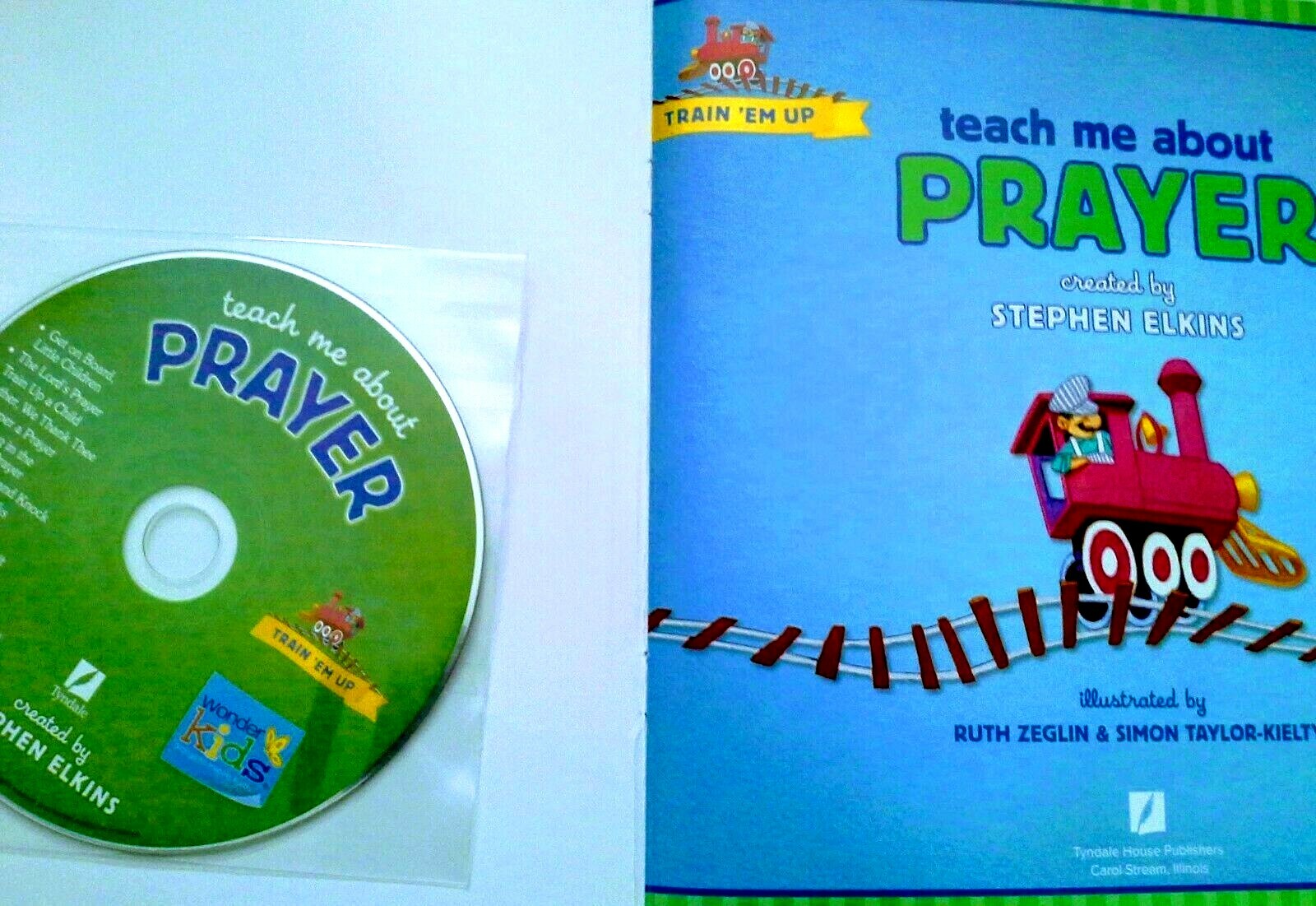 Wonder Kids Train ‘Em Up “Teach Me About” Book & Song CD CHOICE of 4 Pre-K NEW!