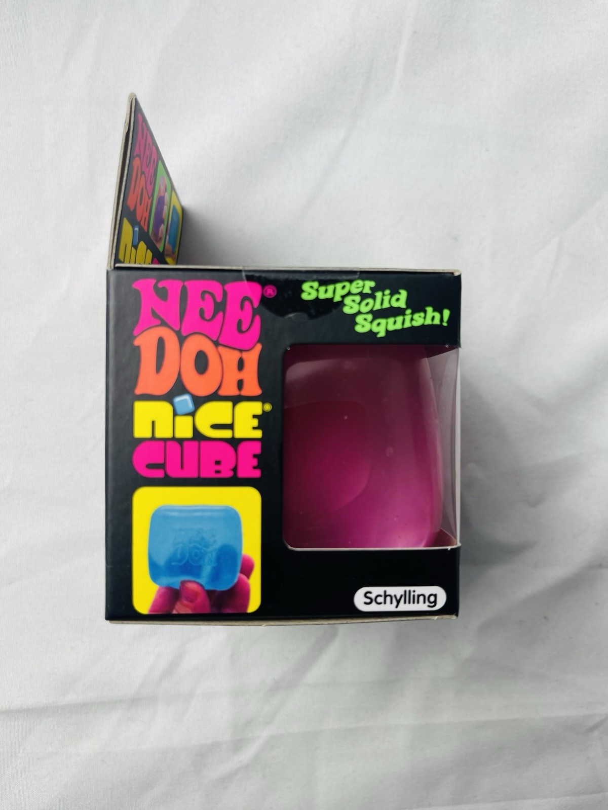 Nee Doh NiceCube PINK Super Solid Squish Fidget Toy Brand New NeeDoh nice cube