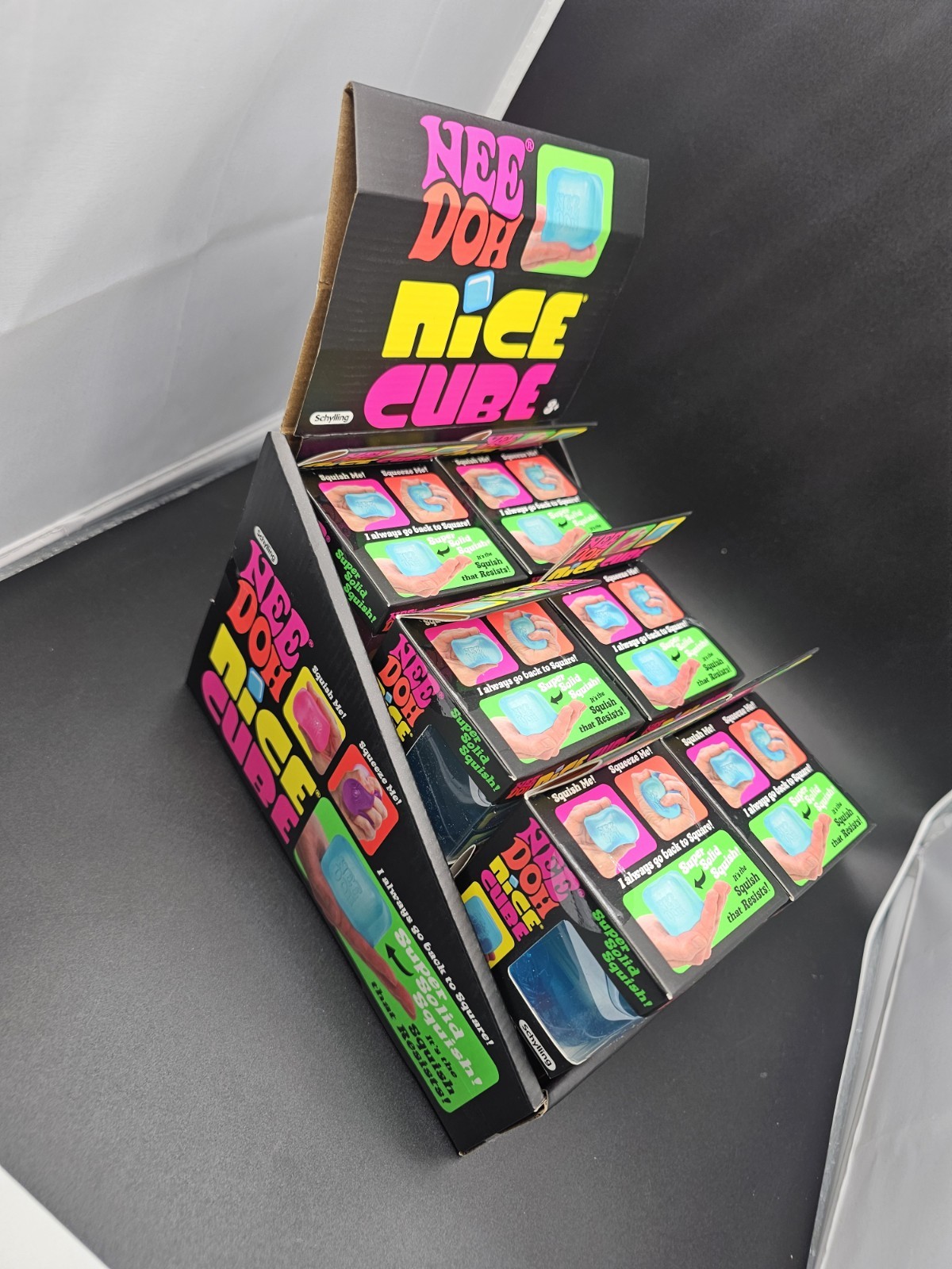 NeeDoh Nice Cubes With Display In Hand