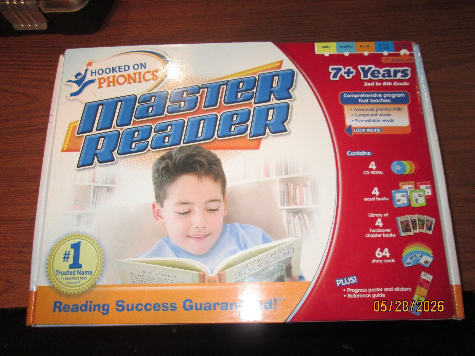 Hooked on Phonics Master Reader 2nd to 6th Grade Boxed Set Complete Sealed New