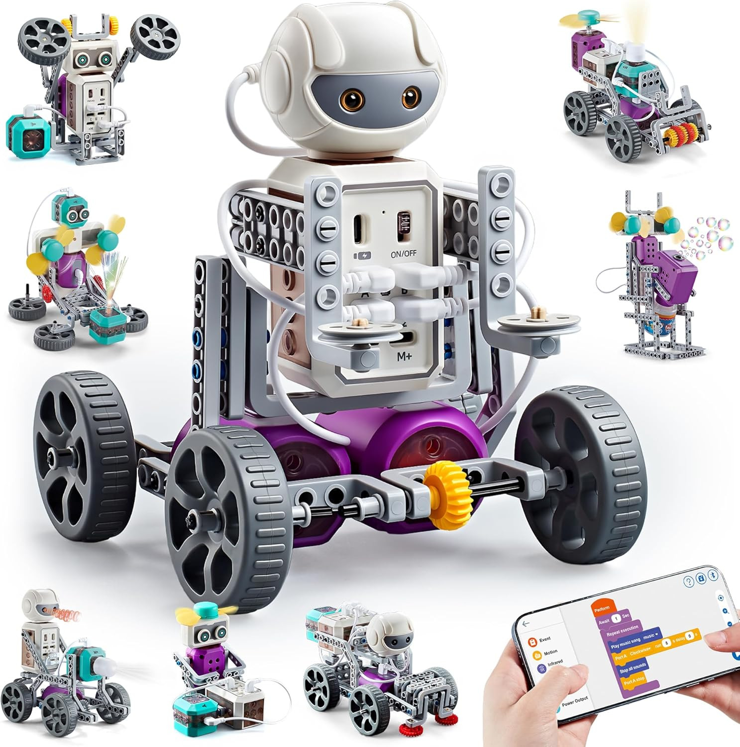 24-IN-1 STEM Circuit Science Experiments Robotics Kits Toys for Kids Ages 8-12 9