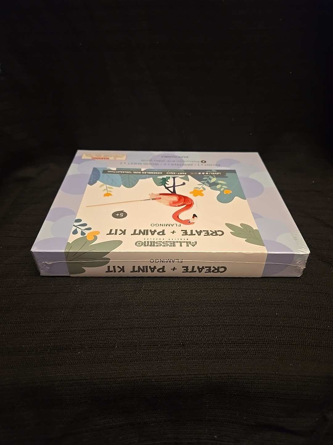 NEW Allessimo Reality Puzzles Create & Paint Wooden 3D Pink Flamingo Level 3