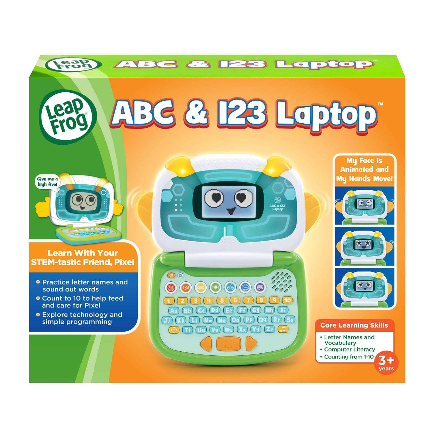 ABC and 123 Laptop for Preschoolers Ages 3-7 Years, Green