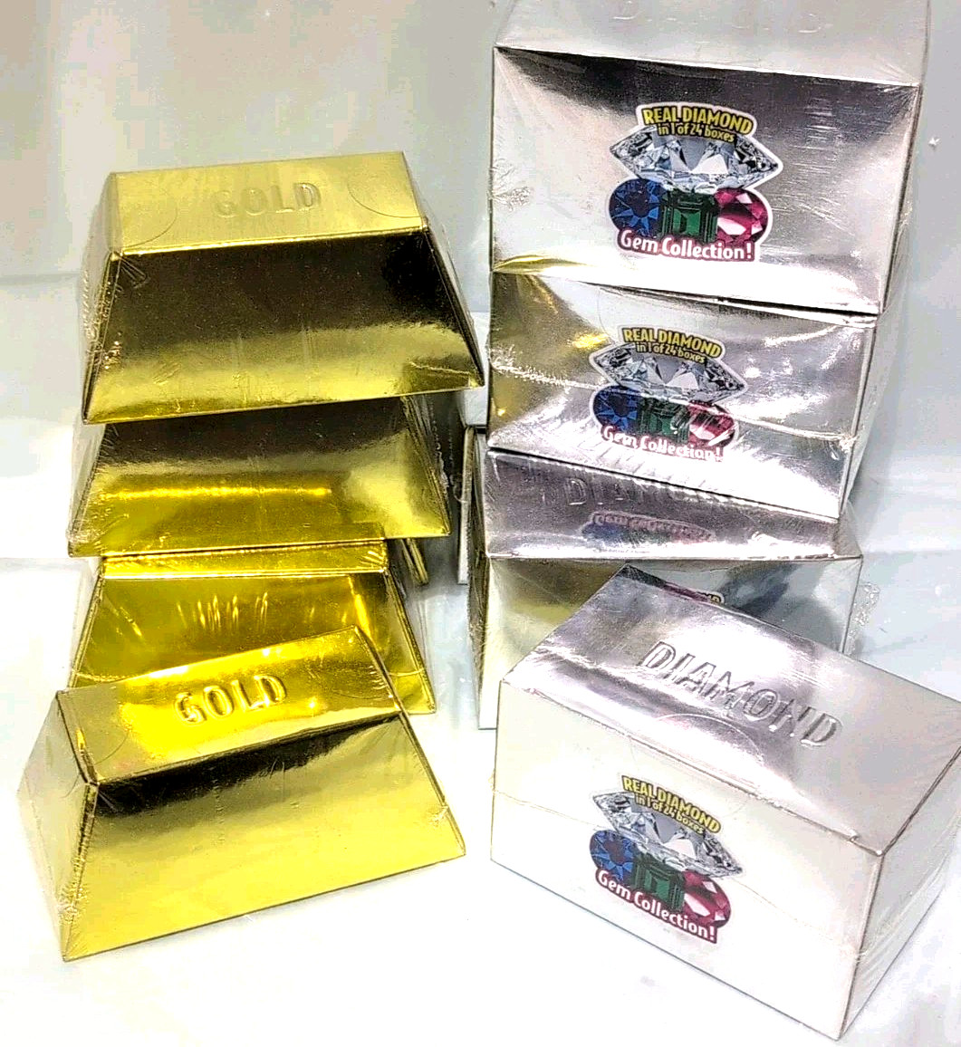 GrinStudio Dig It Gold & Diamond Treasure Bars Lot of 10 Bars 1 in 24 Real