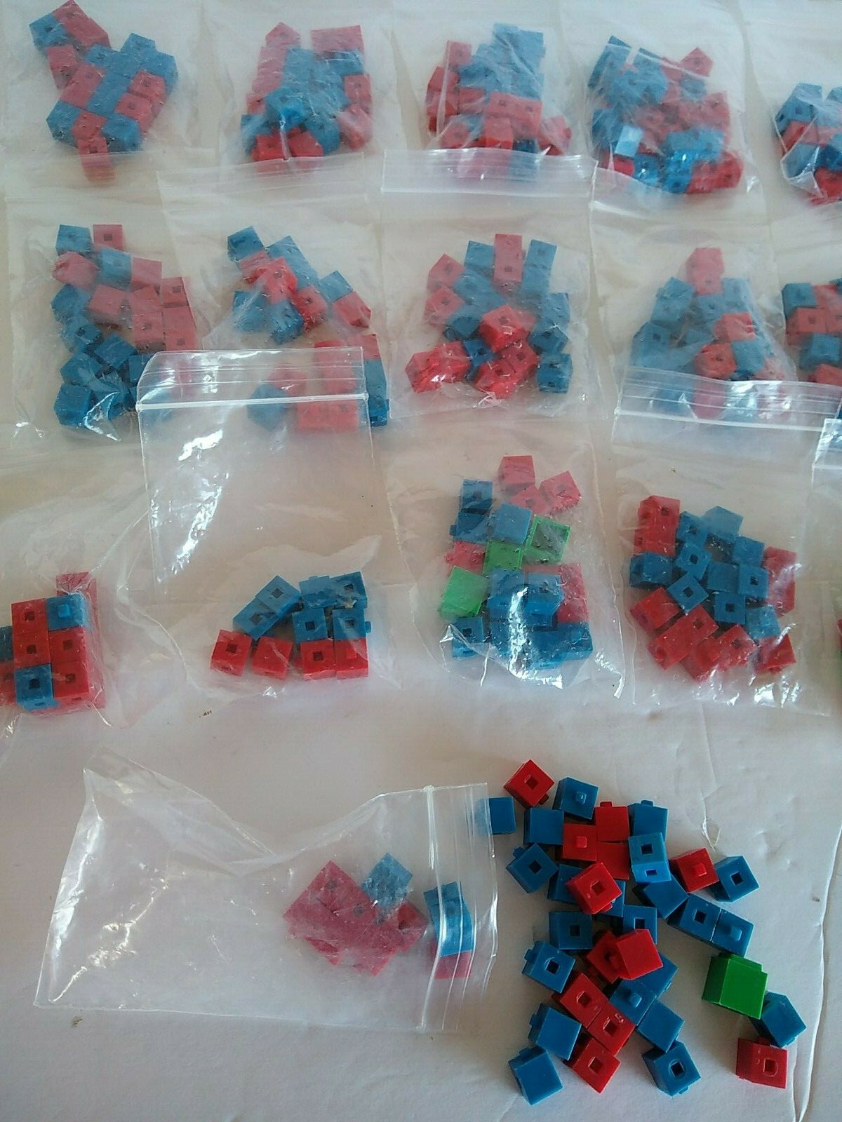 Vintage Cube-O-Gram Set Blocks Manipulative To Teach Basic Math Skills