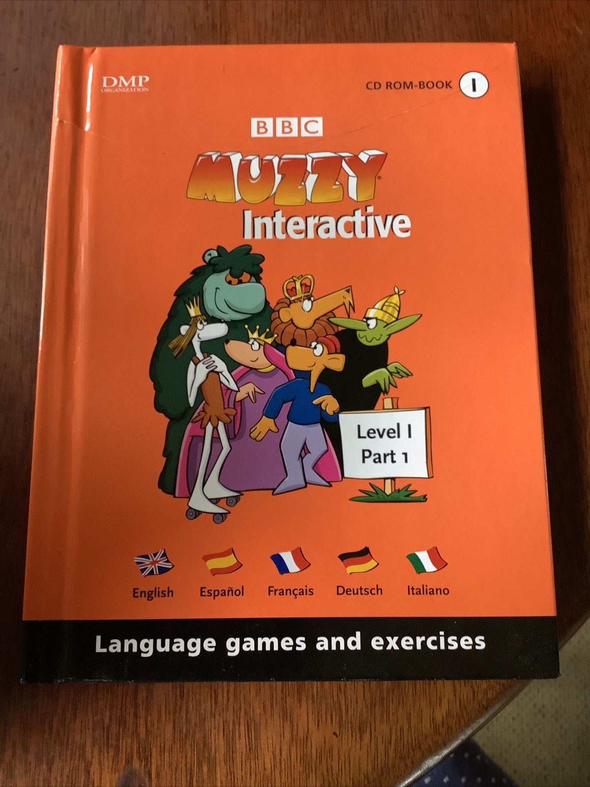 BBC Muzzy Interactive language course French Spanish Italian CD ROM Book 1