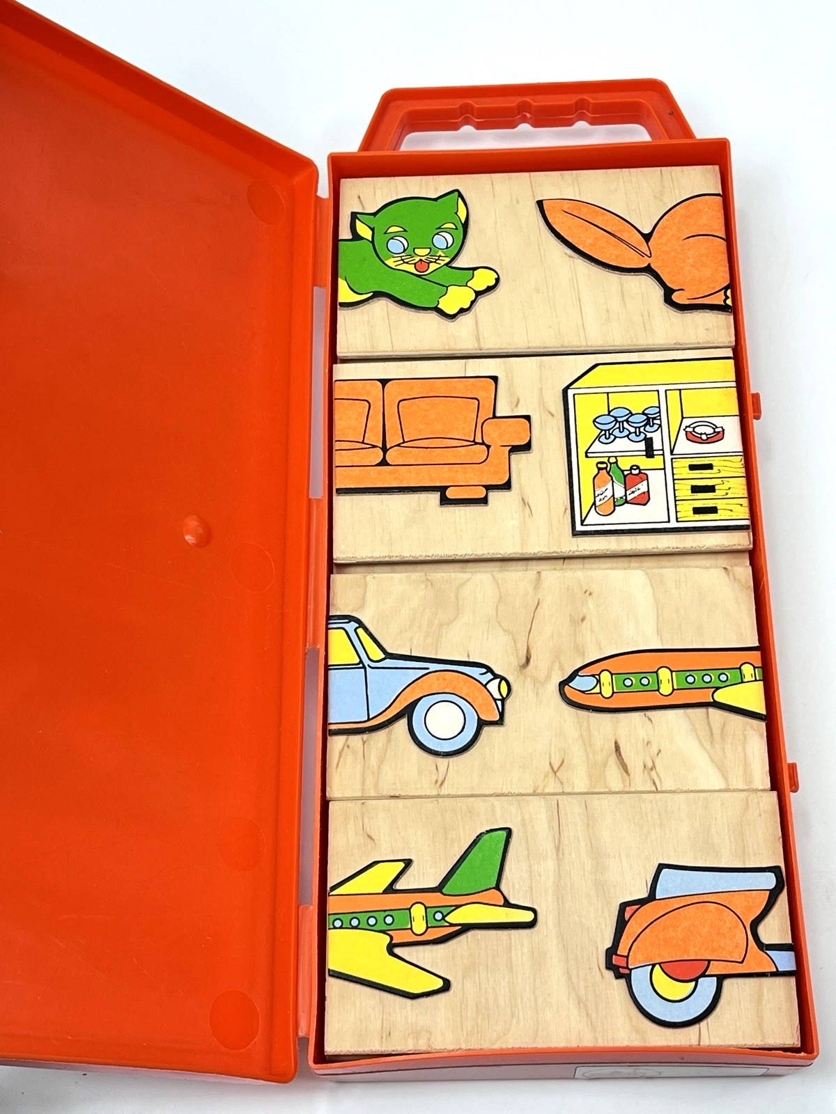 Wood Dominos Italy Childs Learning Picture Match Game Ci Ragiono E Gioco