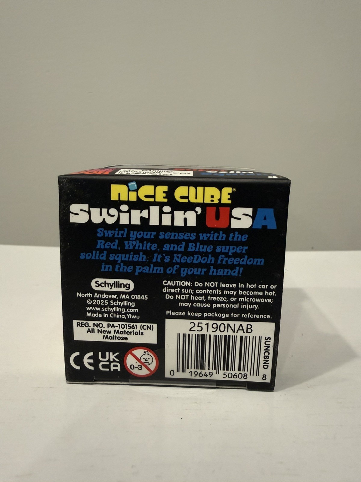 Schylling Needoh Nice Cube Swirlin’ USA 2.5″ Viral