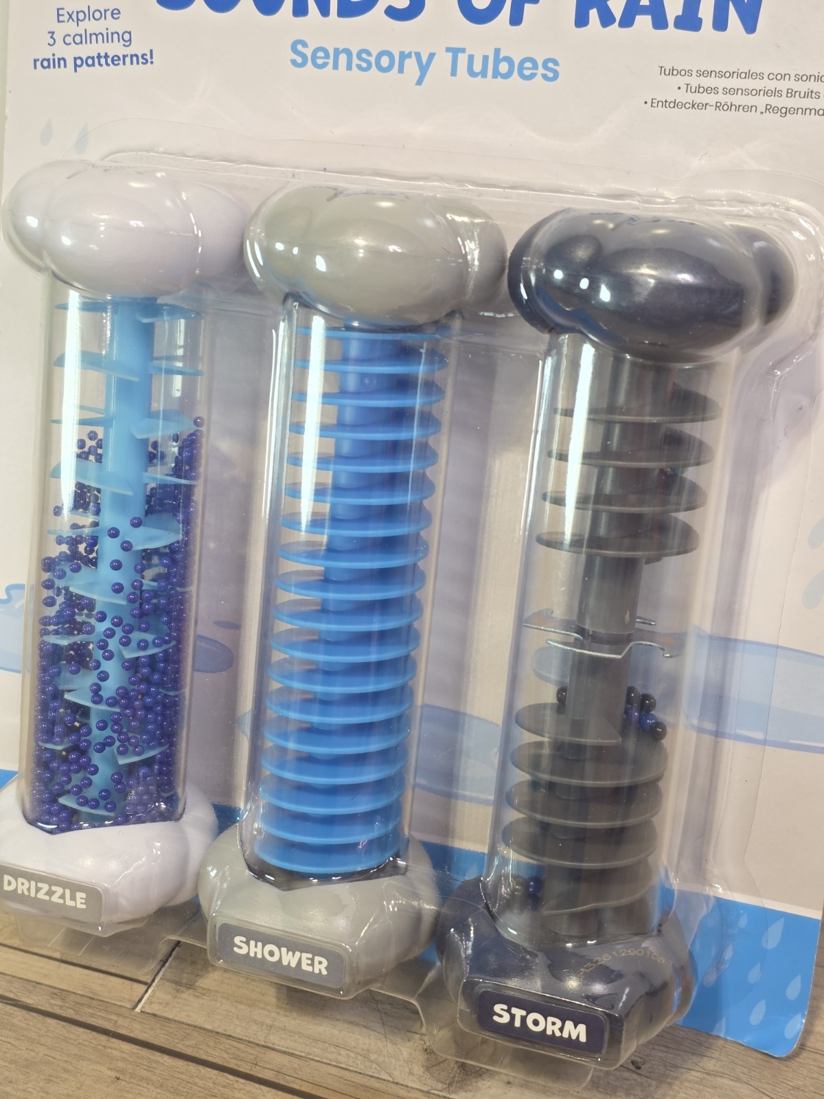 Learning Resources Hand 2 Mind Sounds Of Rain Sensory Tubes Calming Toy Set