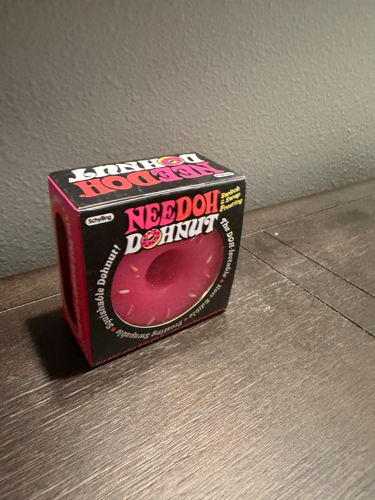 Schylling NeeDoh Powdered Donut PINK Nee Doh Authentic