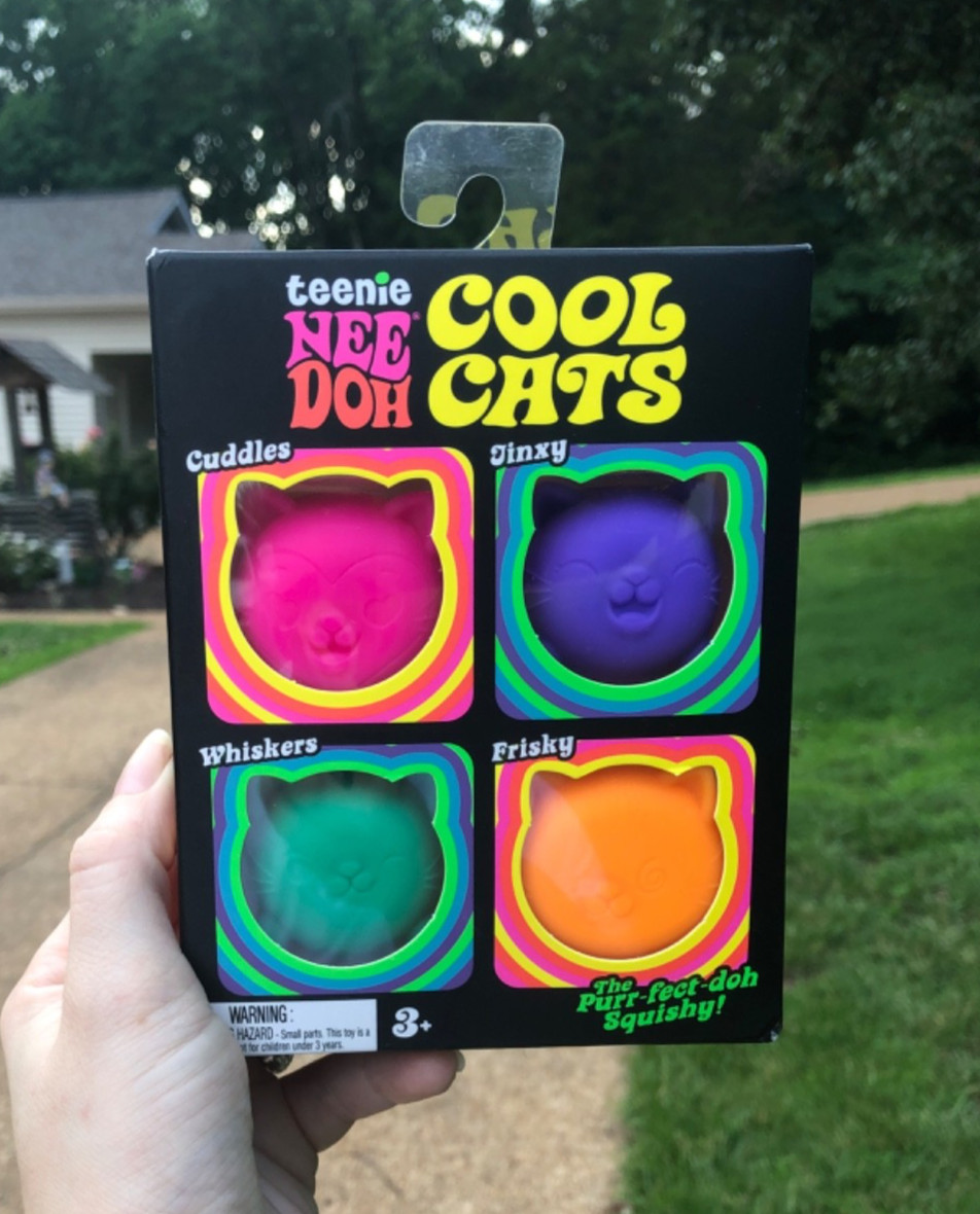 •AUTHENTIC• Shylling NeeDoh Teenie Cool Cats 4 PC Sealed In Box